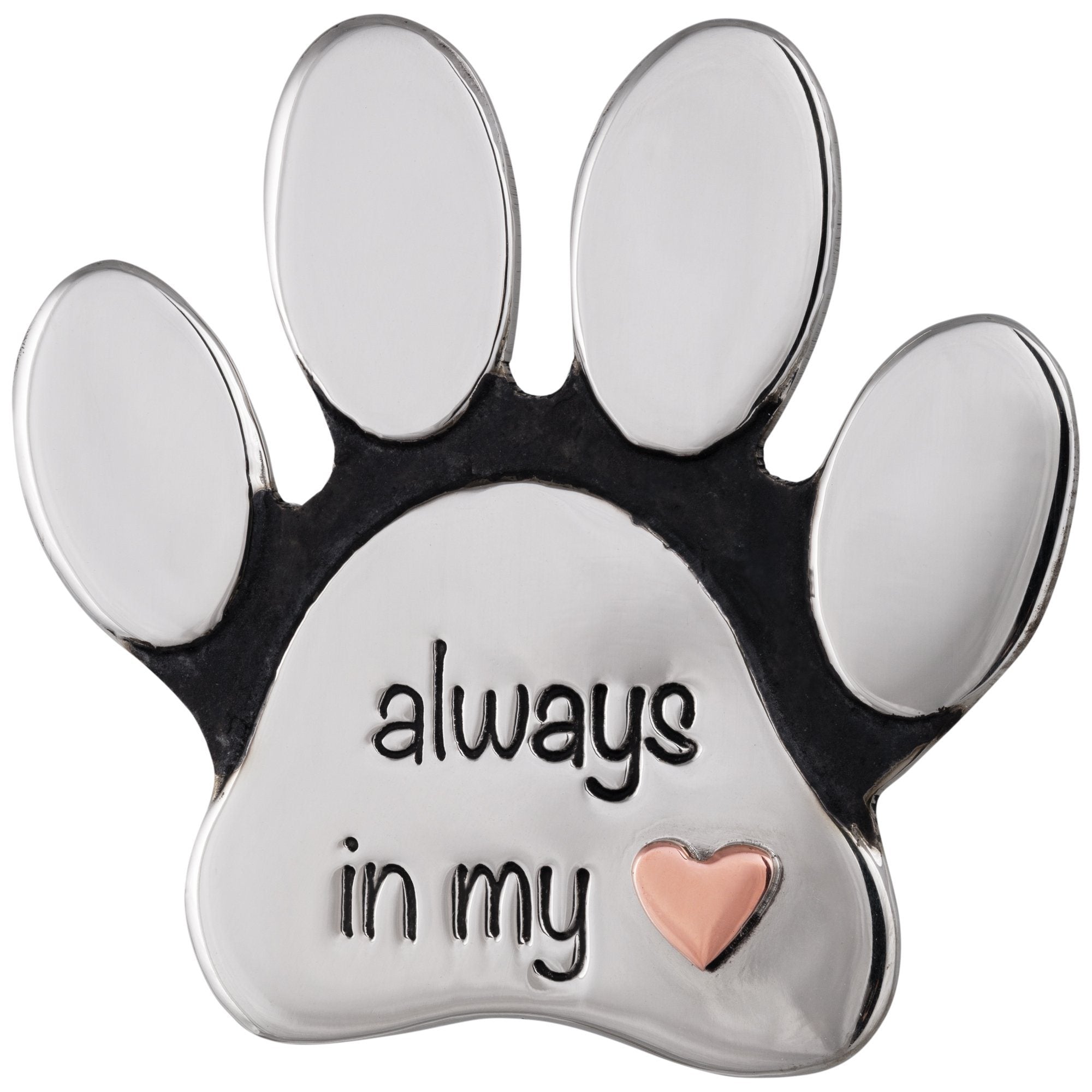 Remembrance Mixed Metals Paw Pin - Always In My Heart