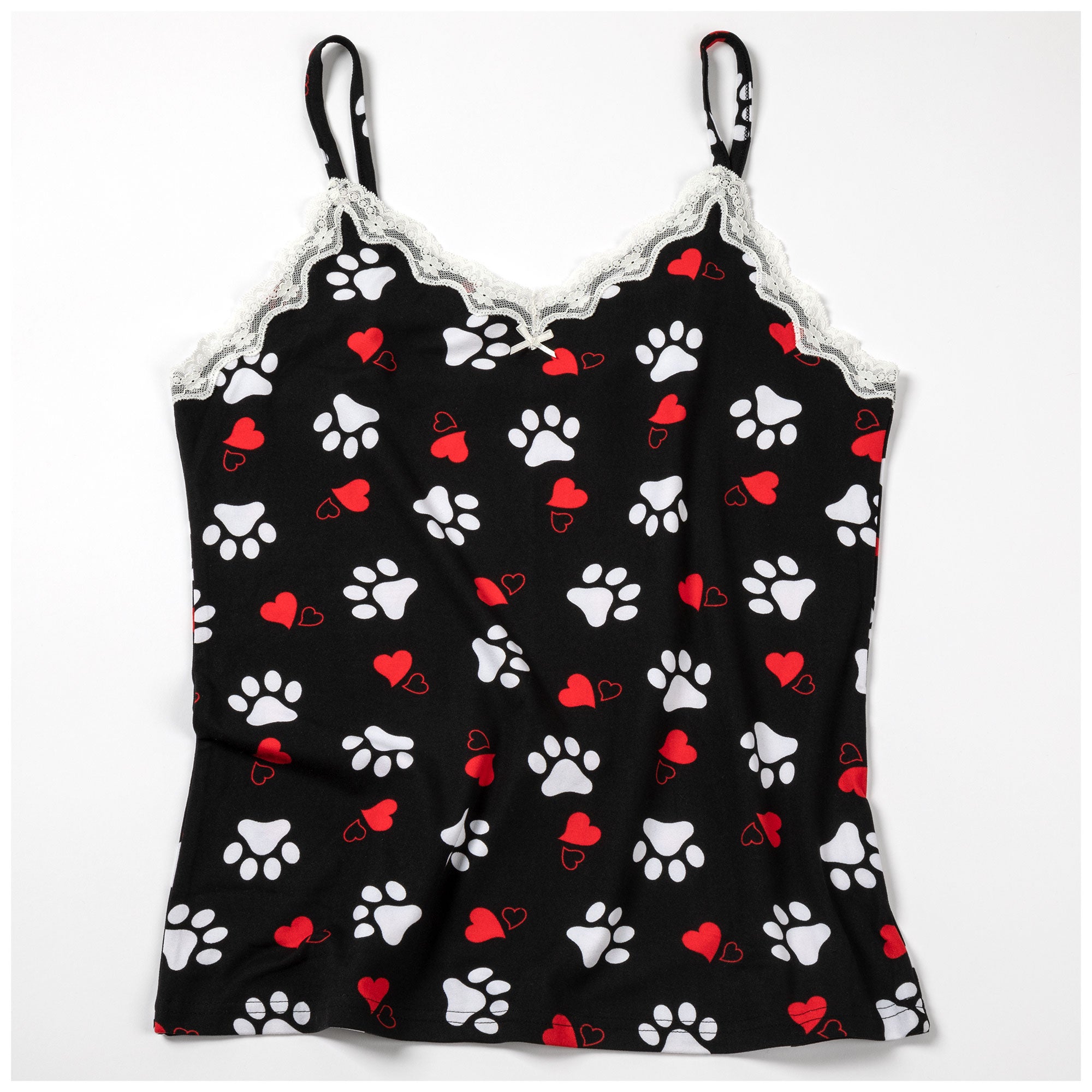 Hearts & Paws Soft Touch Pajamas - Camisole Top - L