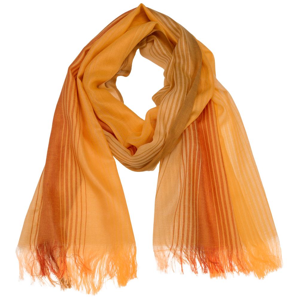 Hand-loomed Gemstone Scarf - Yellow