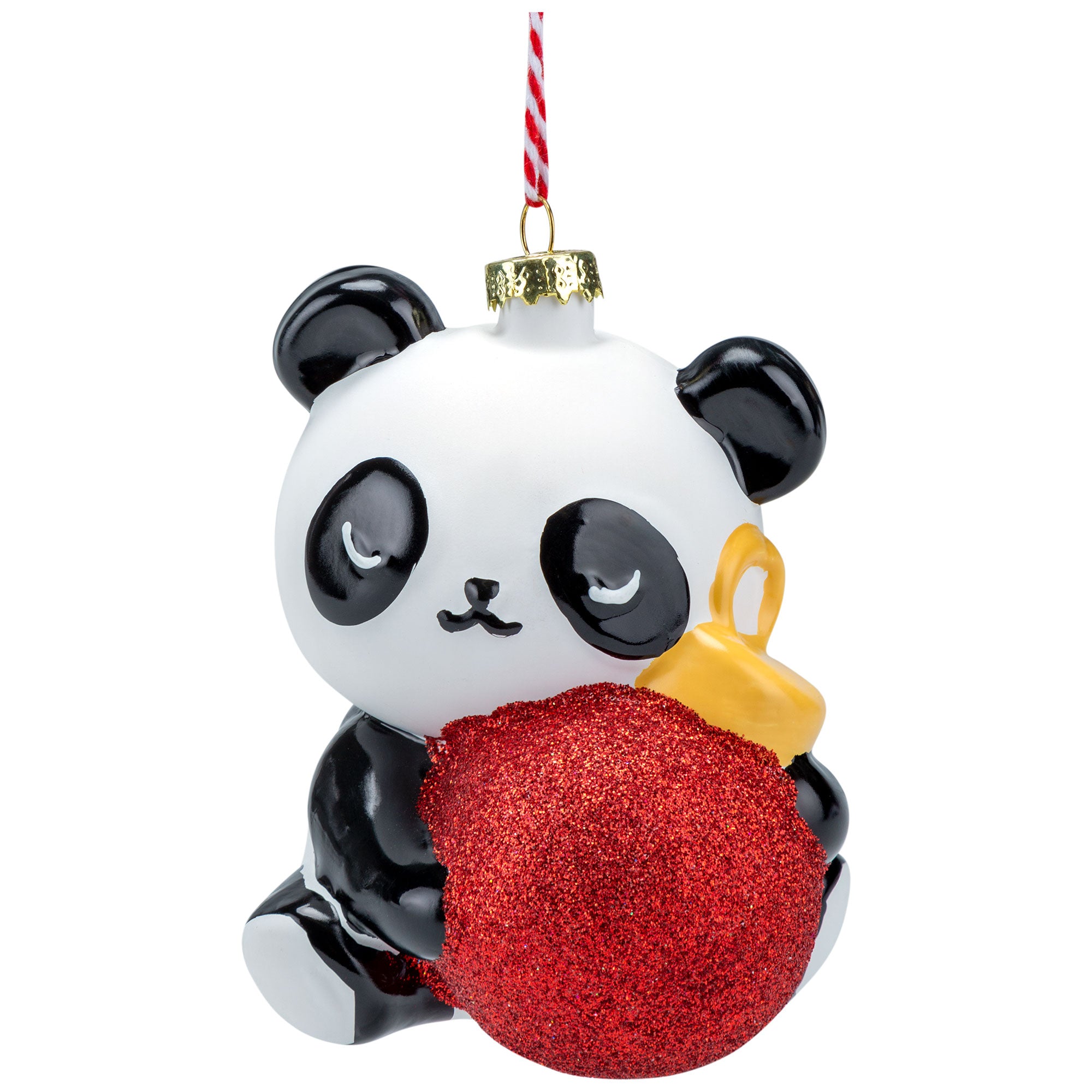 Adorable Animal Glass Bauble Ornament - Panda