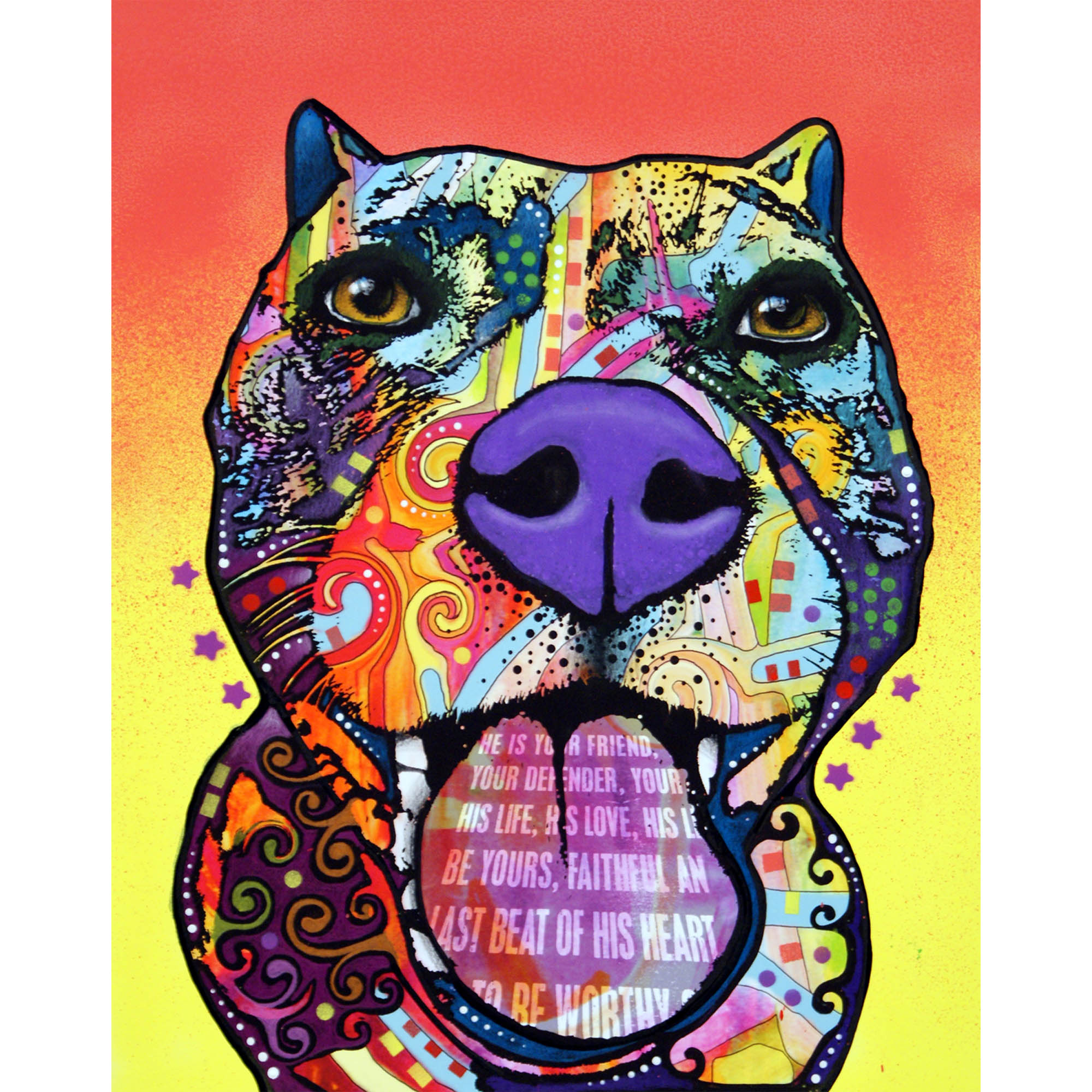 Dean Russo Watermark Dog Print - Drip Love