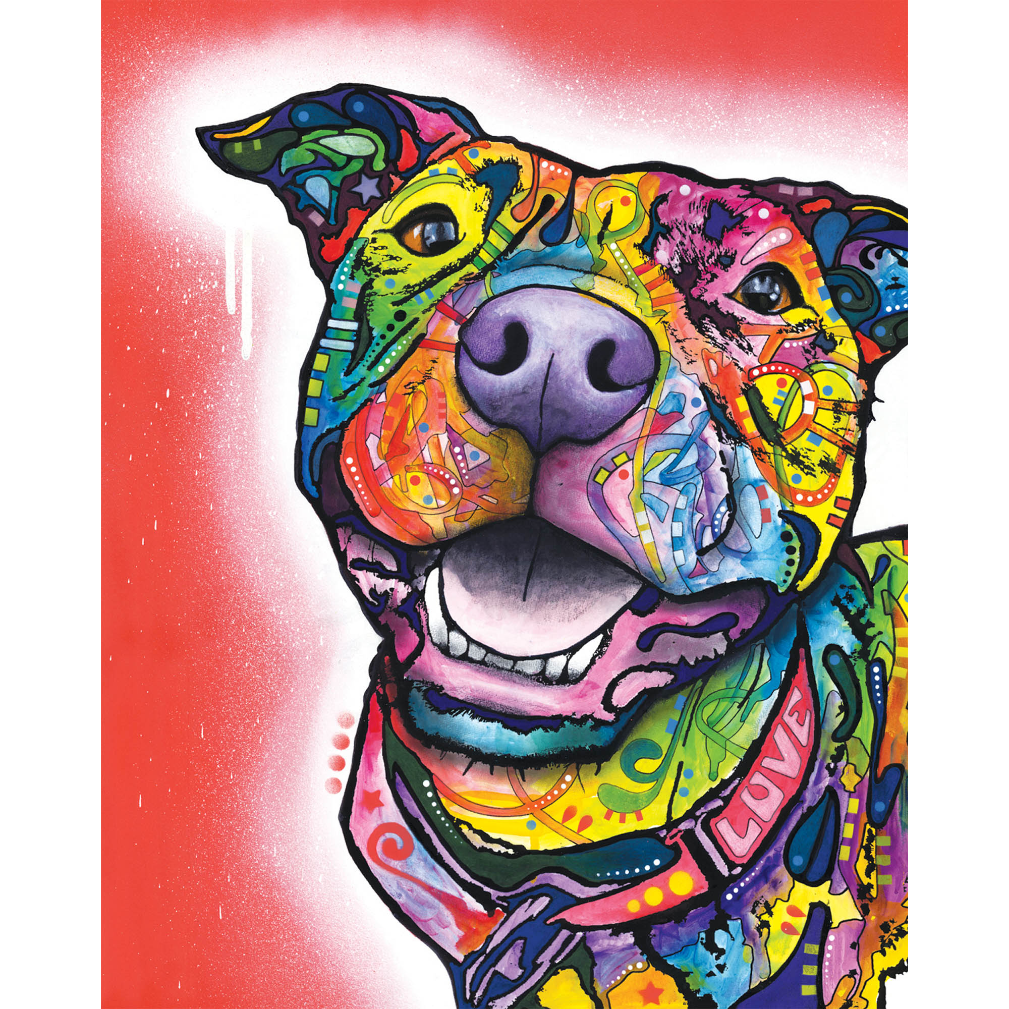 Dean Russo Watermark Dog Print - Ginger