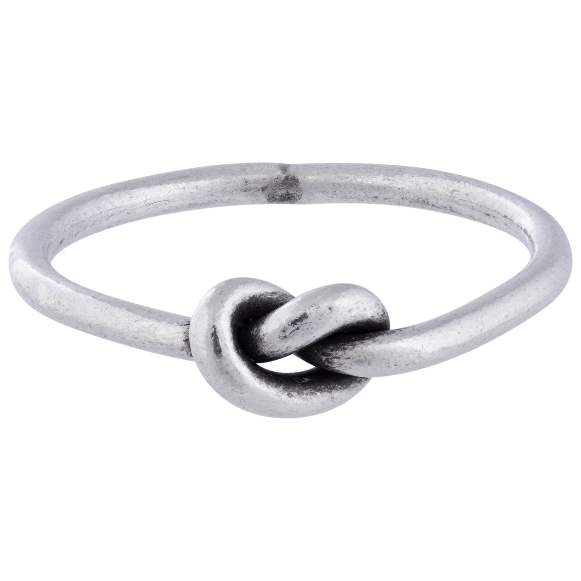Tiny Knot Sterling Silver Ring - Size 7