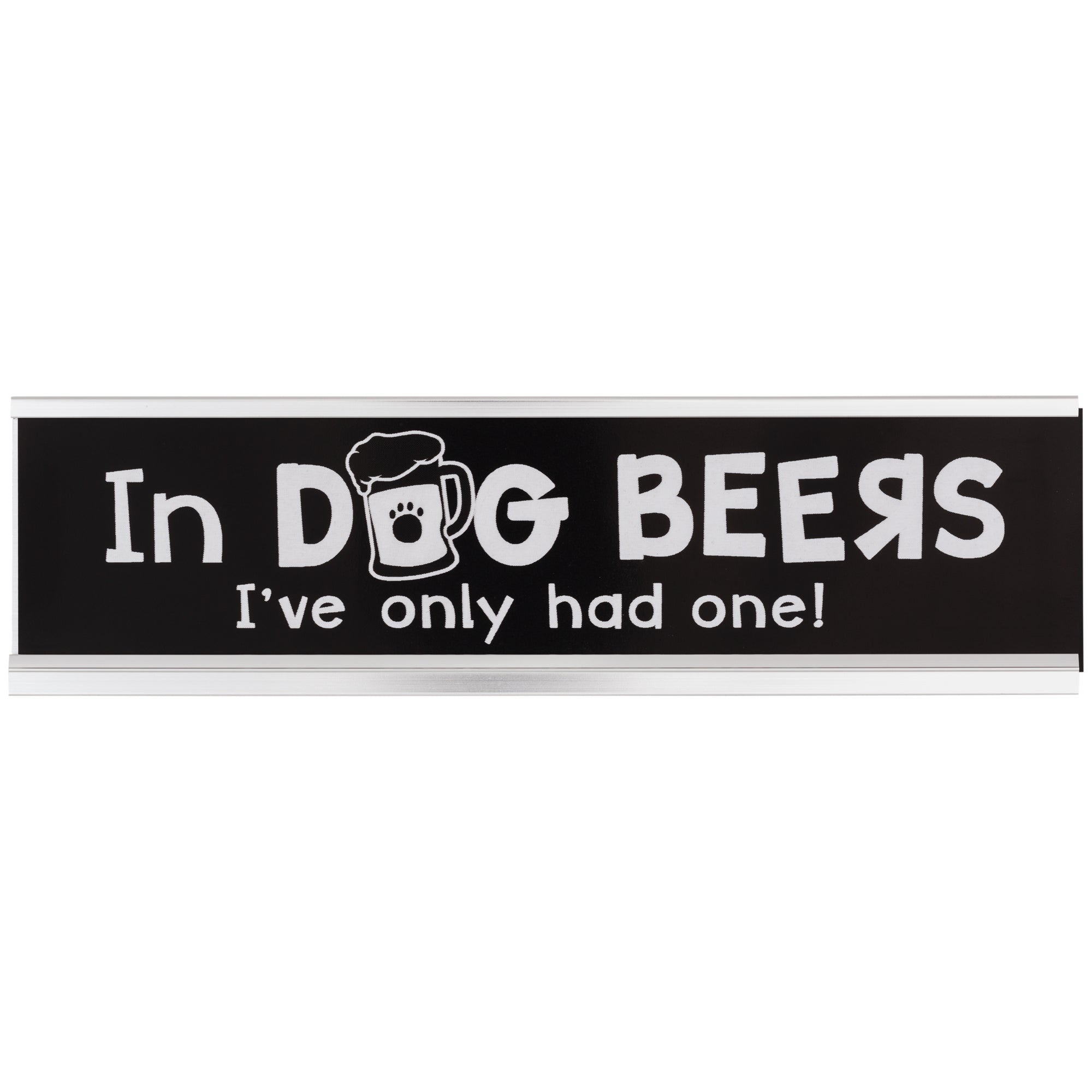 Dog Life Desk Sign - In Dog Beers