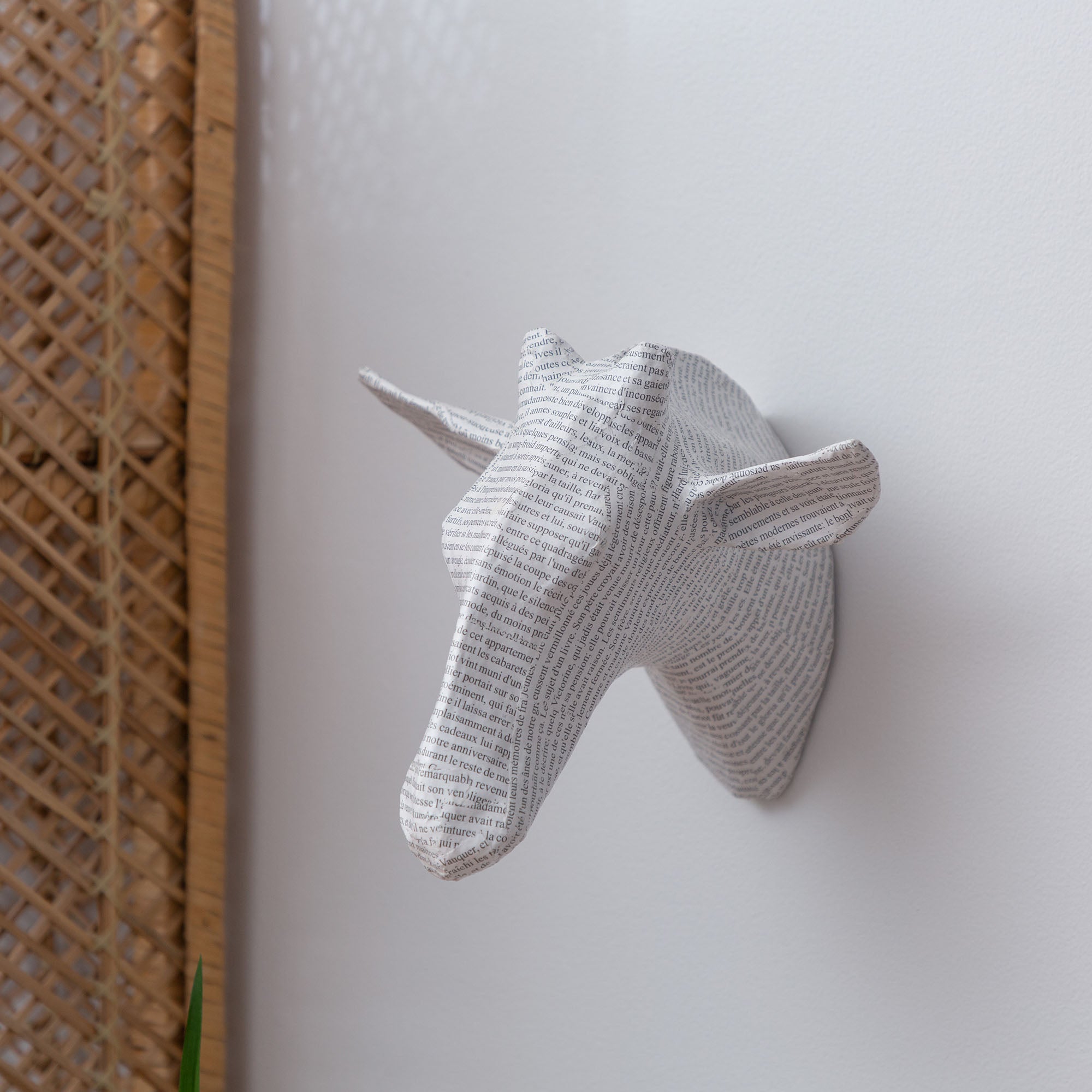 Animal Paper Mache Wall Hanging - Giraffe