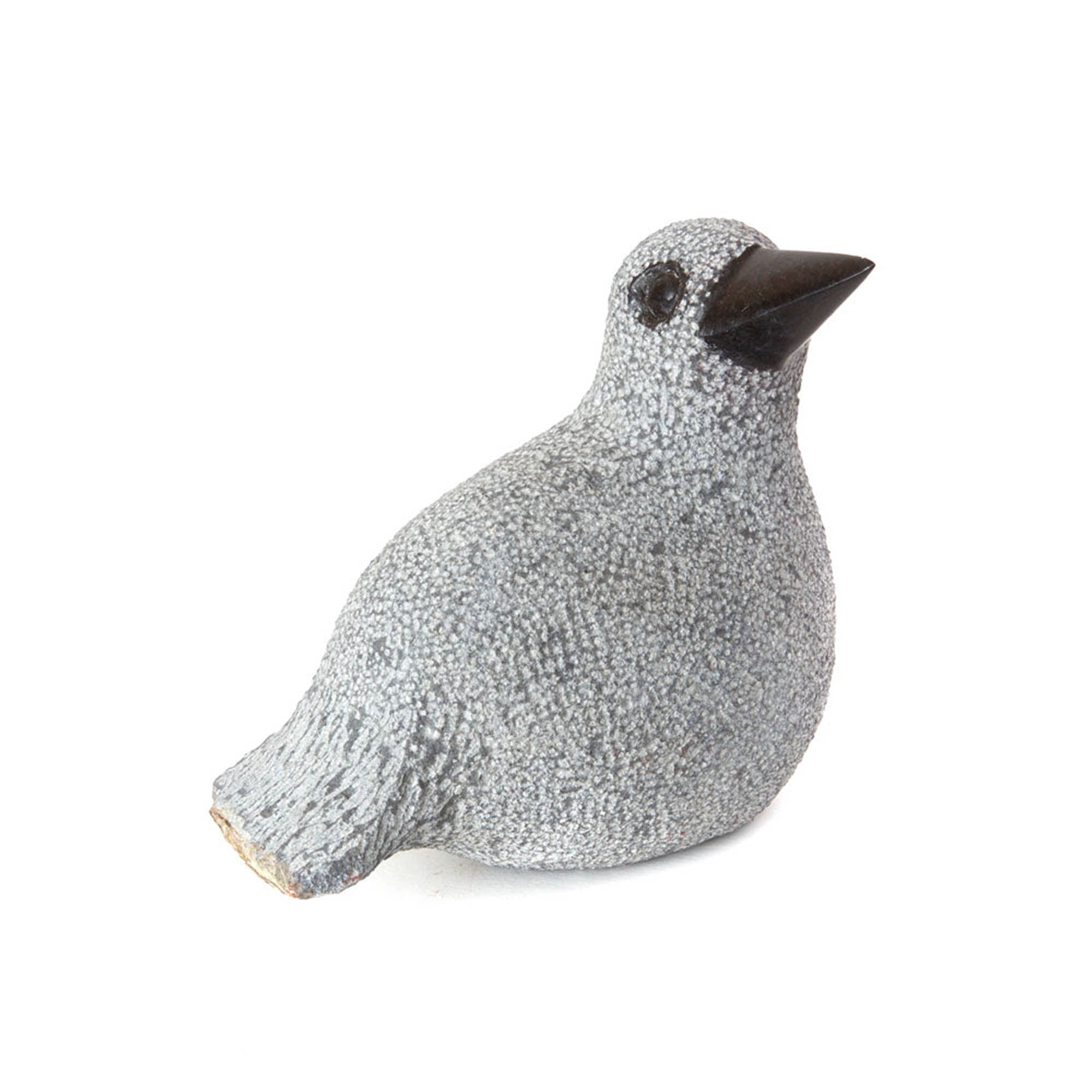 Hand-Carved Stone Duck Sculpture - L