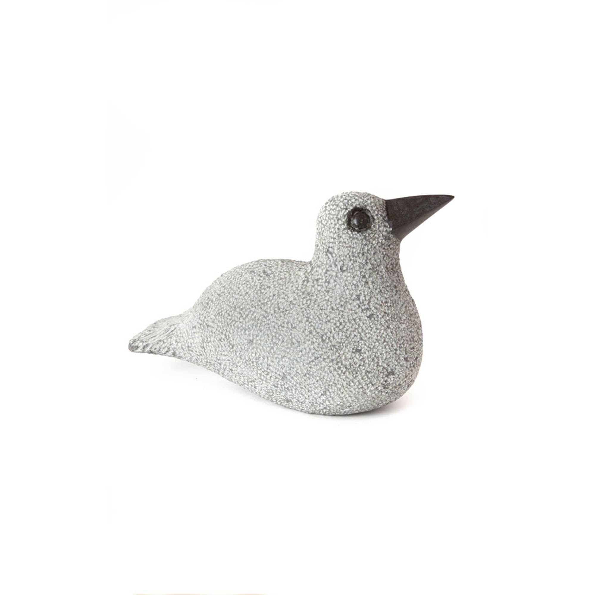 Hand-Carved Stone Duck Sculpture - M
