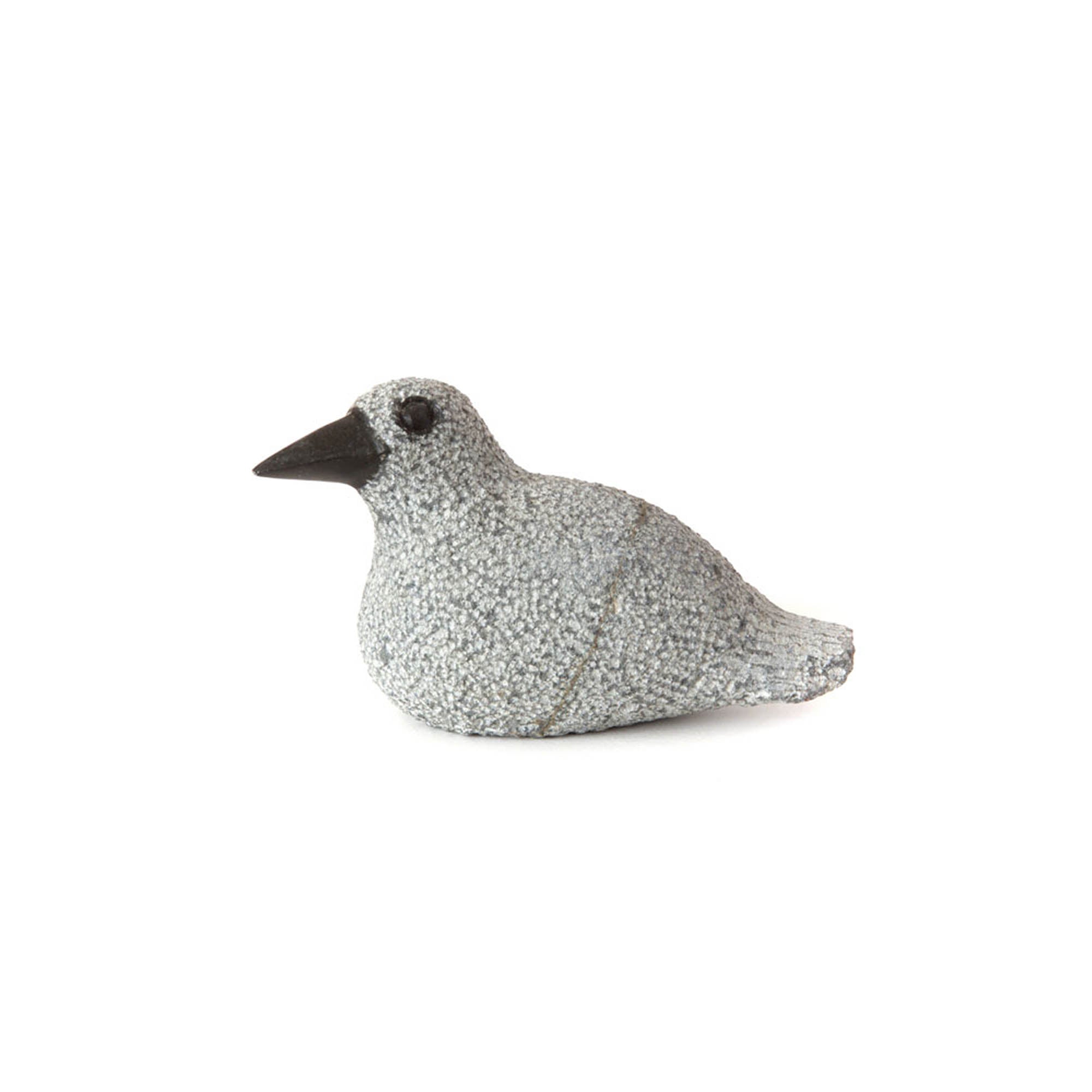 Hand-Carved Stone Duck Sculpture - S