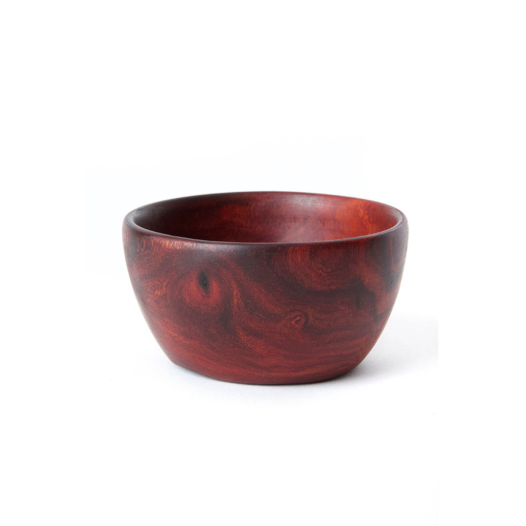 Hand-Carved Small Zambezi Teak Bowl - Single