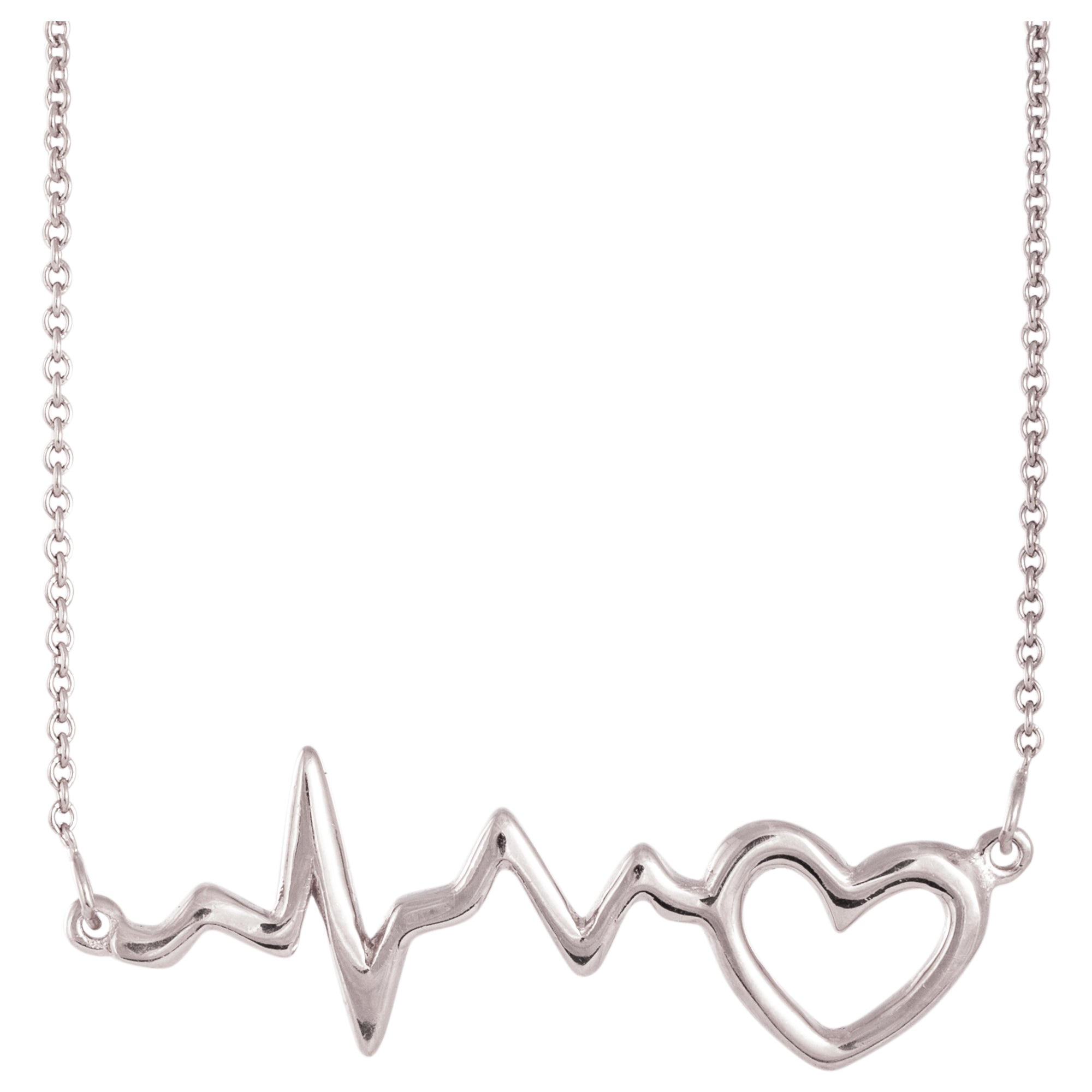 The Heartbeat Of Healthcare Necklace - Sterling Silver