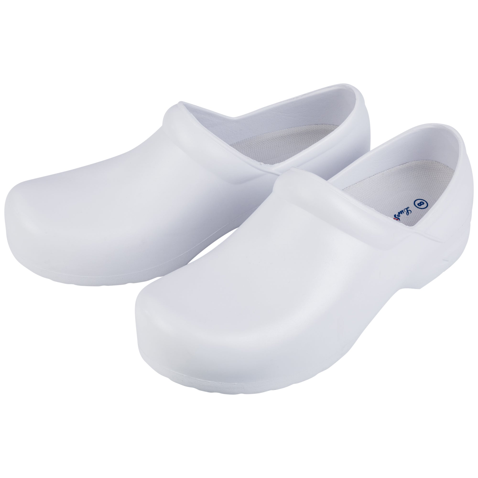 Slip Resistant Clogs - White - 7
