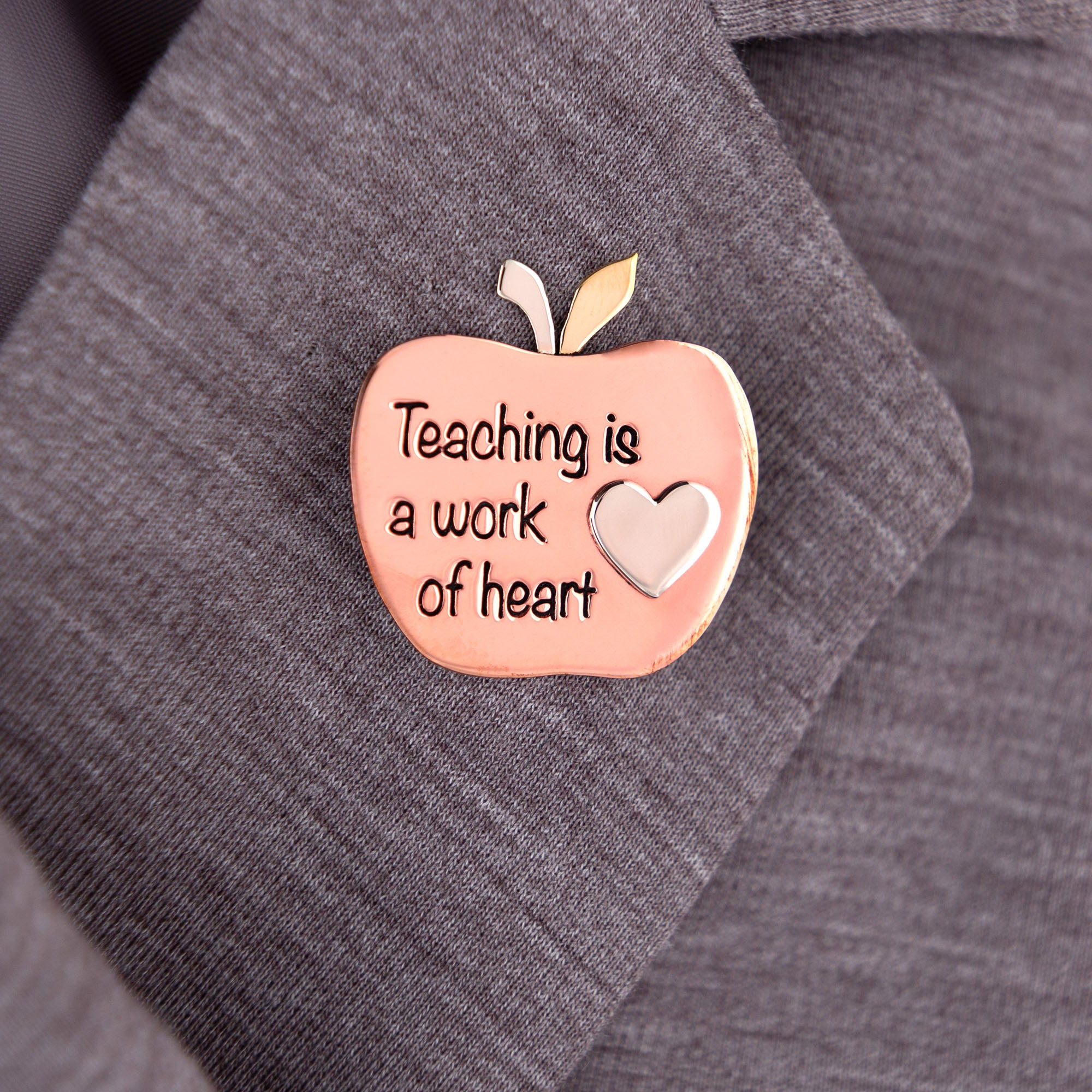 Work Of Heart Teacher Appreciation Pin - Book