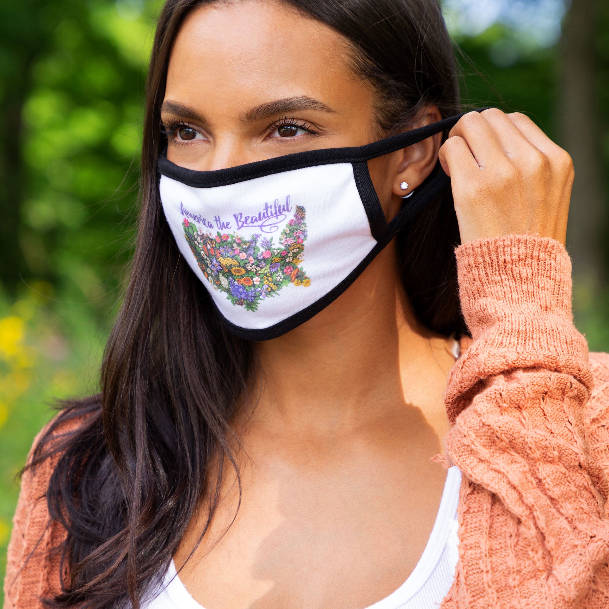 Colorful & Cute Cotton Face Mask - May The Forest Be With You