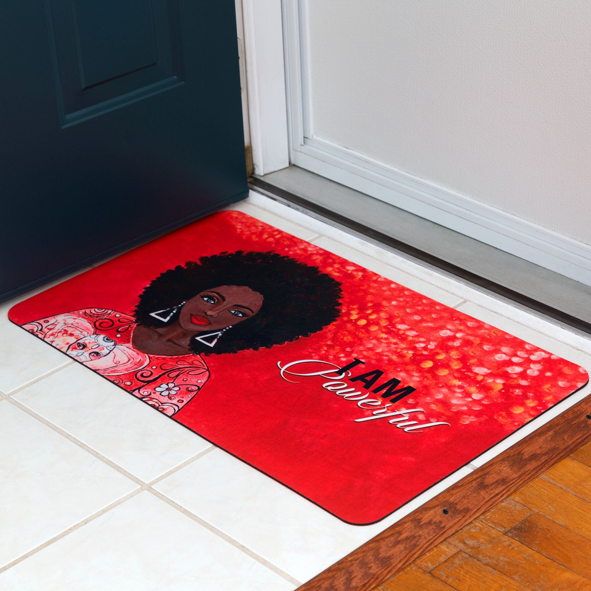 Shades Of Color Floor Mat - I Am Fierce