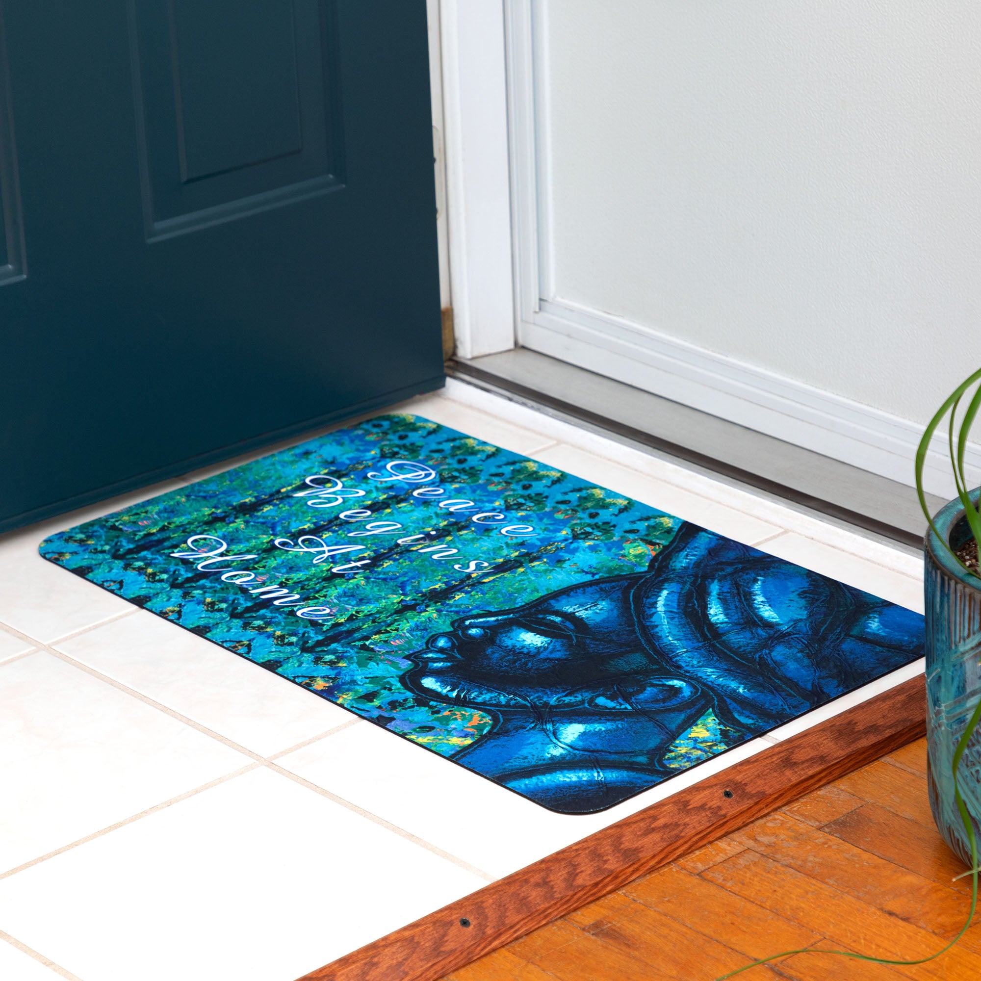 Shades Of Color Floor Mat - Peace Begins At Home