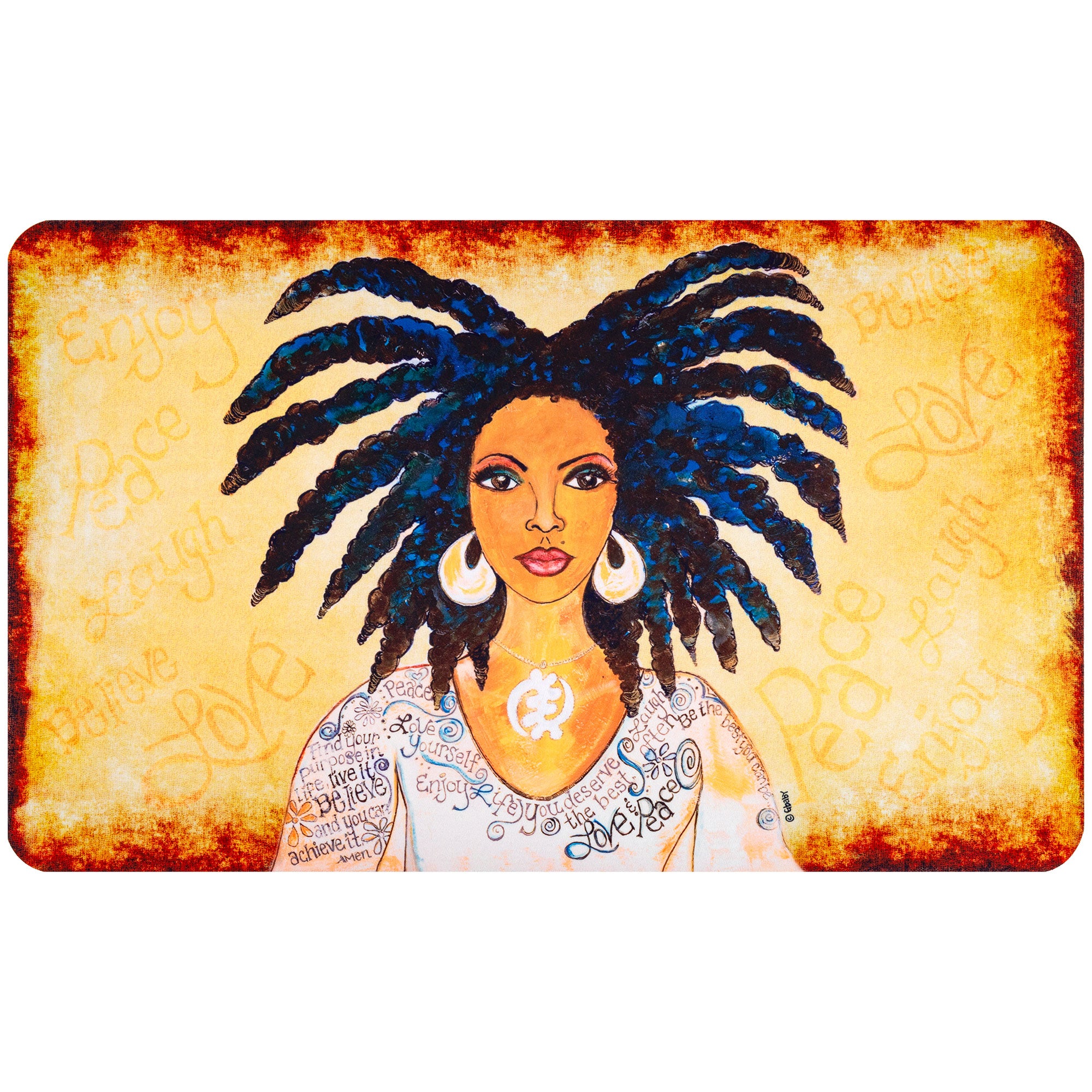 Shades Of Color Floor Mat - Nubian Queen