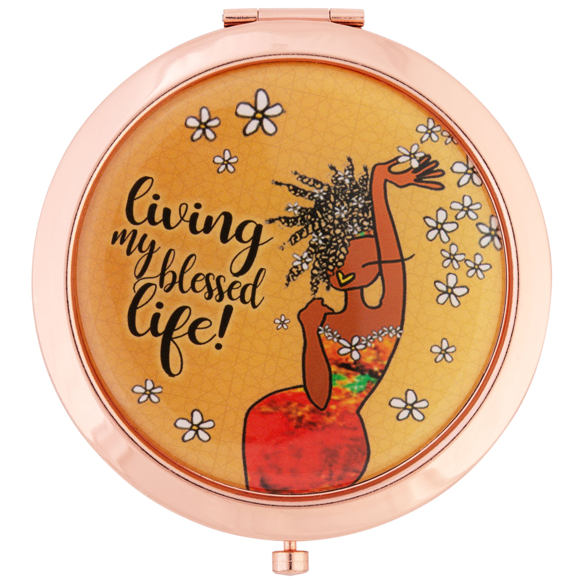 Shades Of Color Magnetic Compact Mirror - Living My Blessed Life