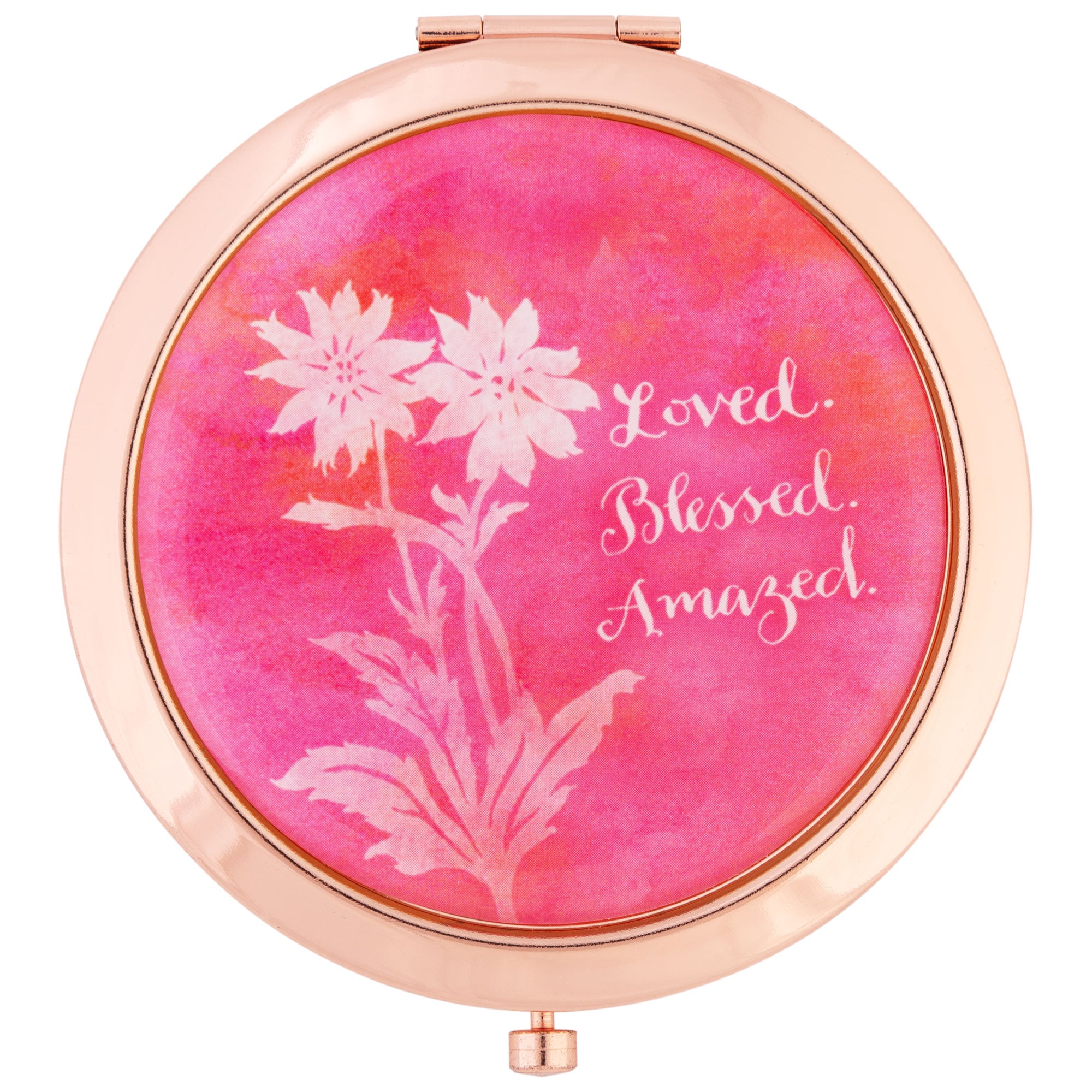 Shades Of Color Magnetic Compact Mirror - Love Blessed Amazed