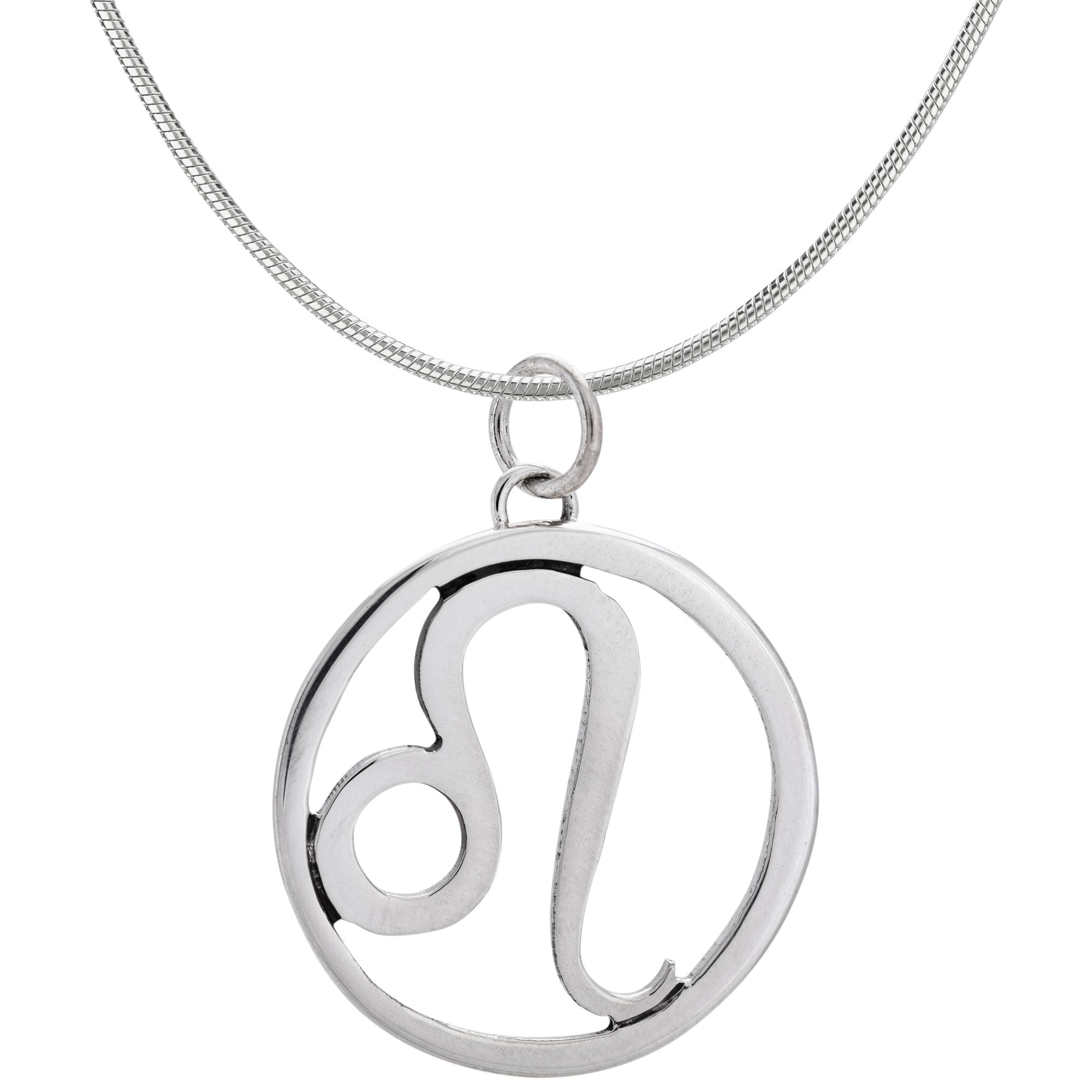 Zodiac Sign Astrology Necklace Collection - Leo - With Diamond Cut Chain