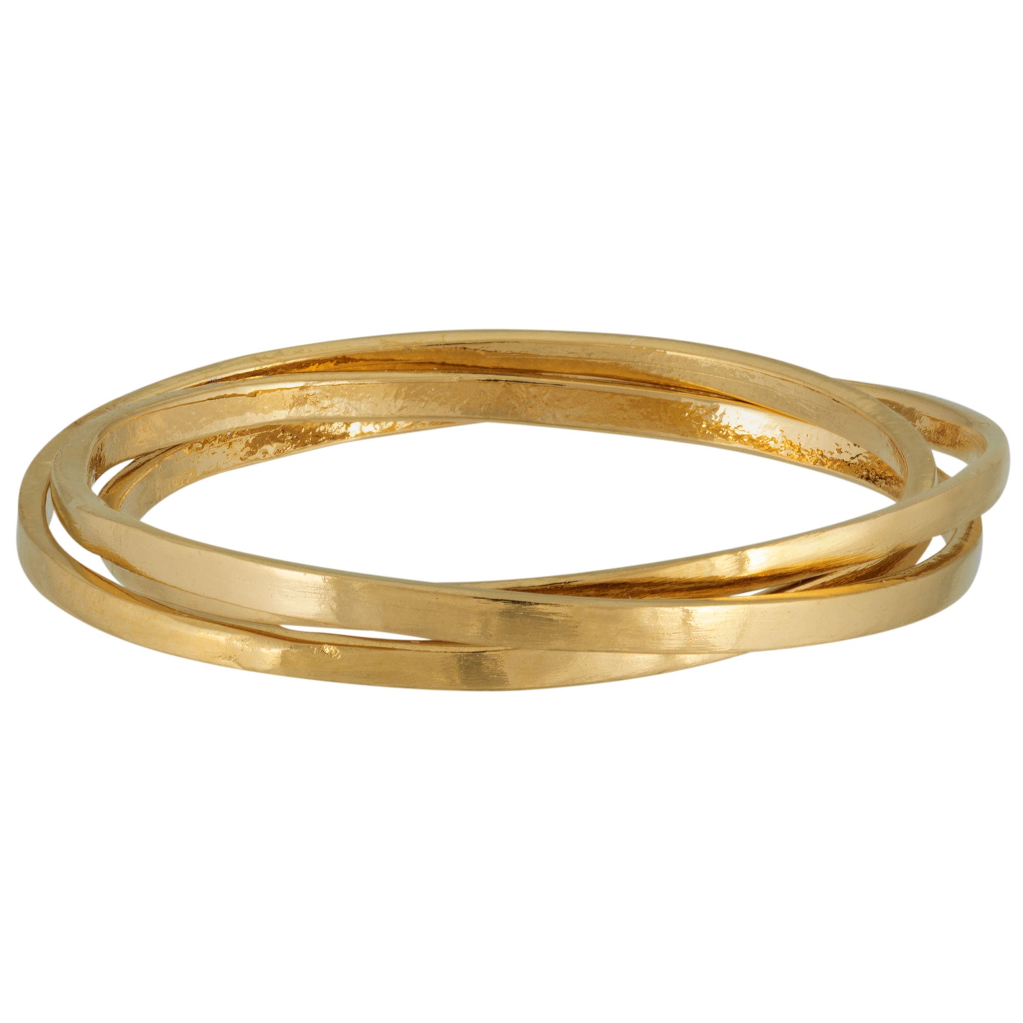 Dipped Gold Plated Multi Wire Ring - 9