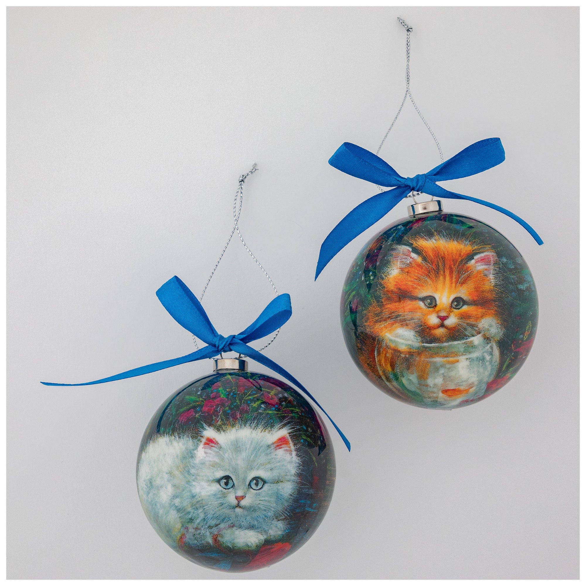Precious Pets Christmas Ornaments - Set Of 6 - Kitty