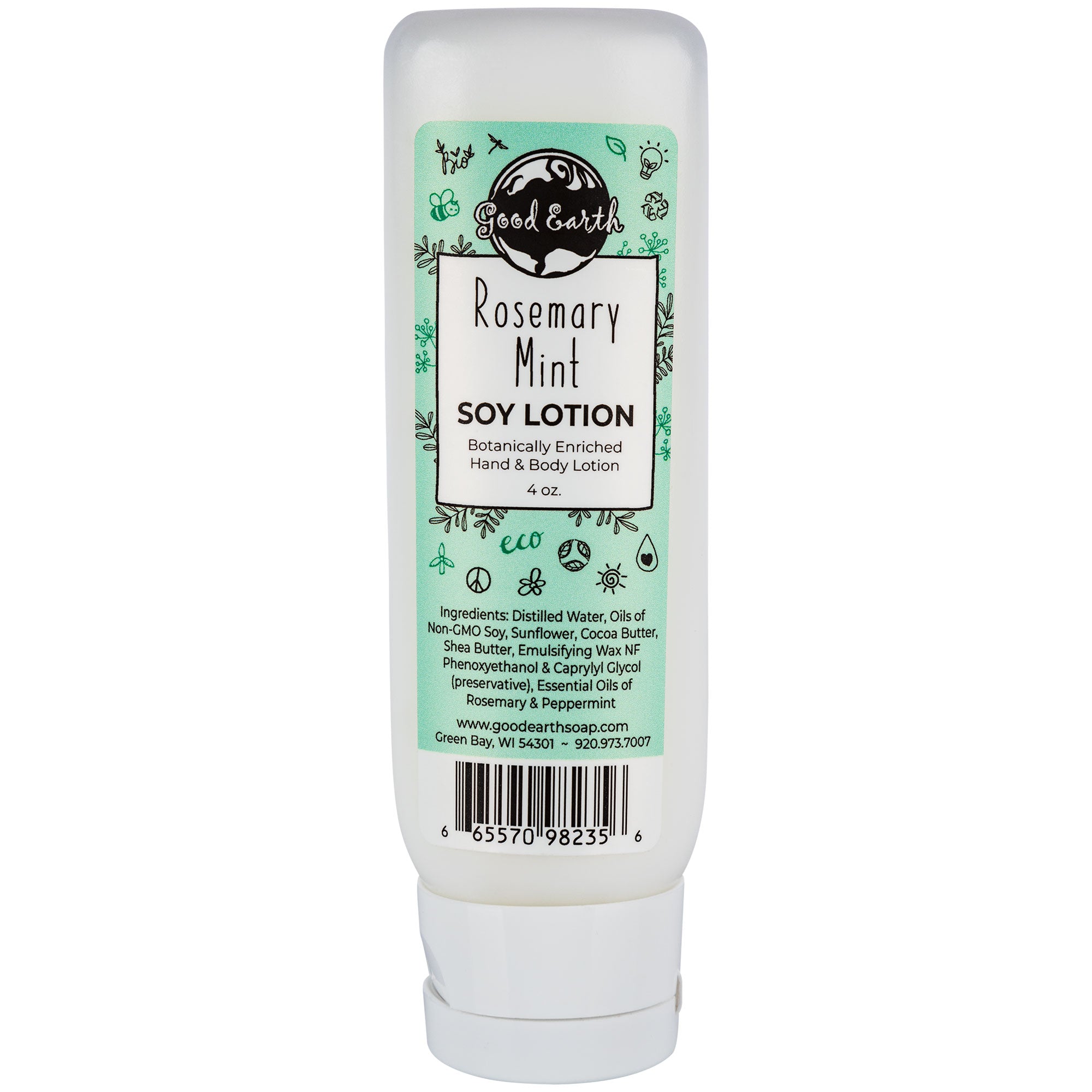 Good Earth Organic Soy Lotion - Rosemary Mint