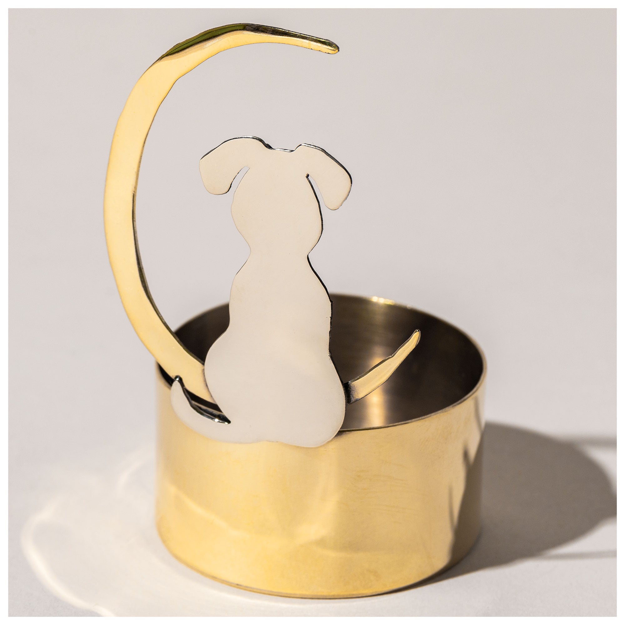 Moonlight Pet Mixed Metal Candle Holder - Dog