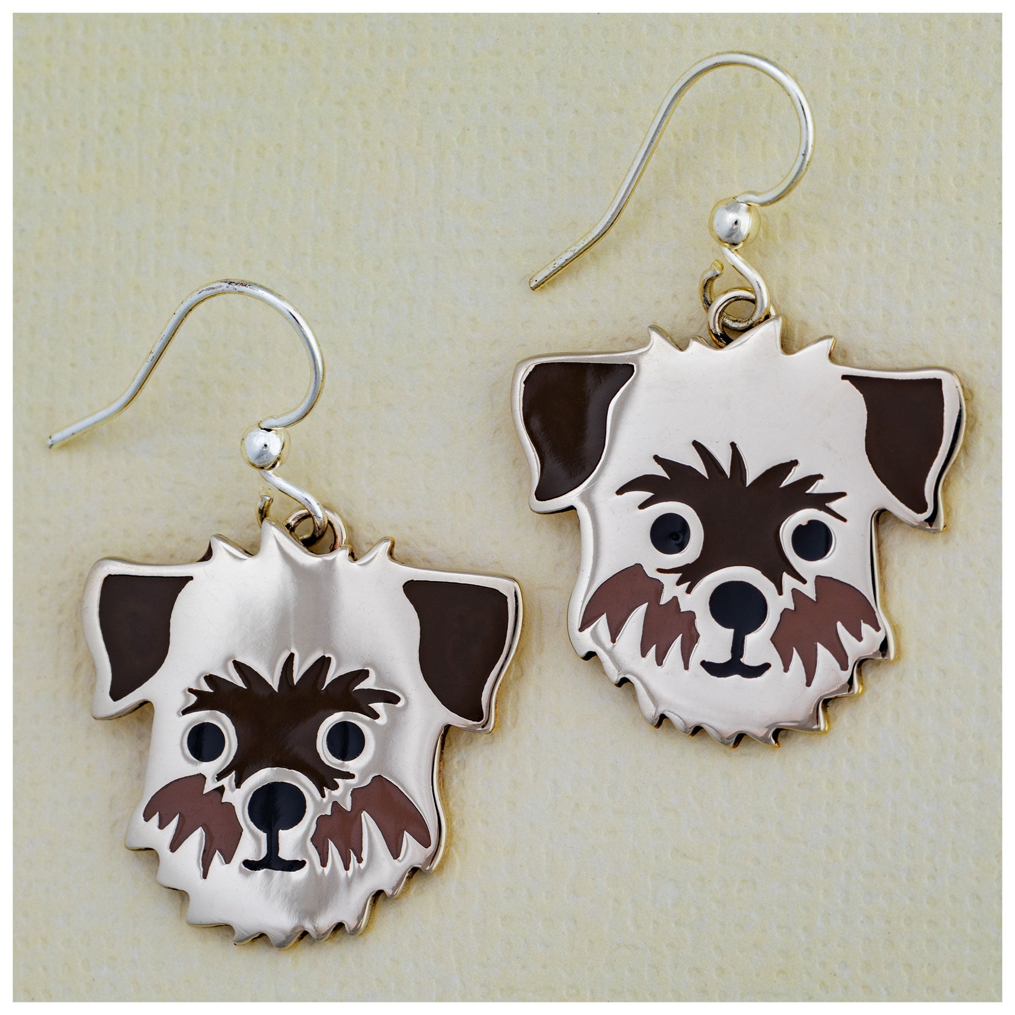 Dog Breed Enamel Earrings - Terrier