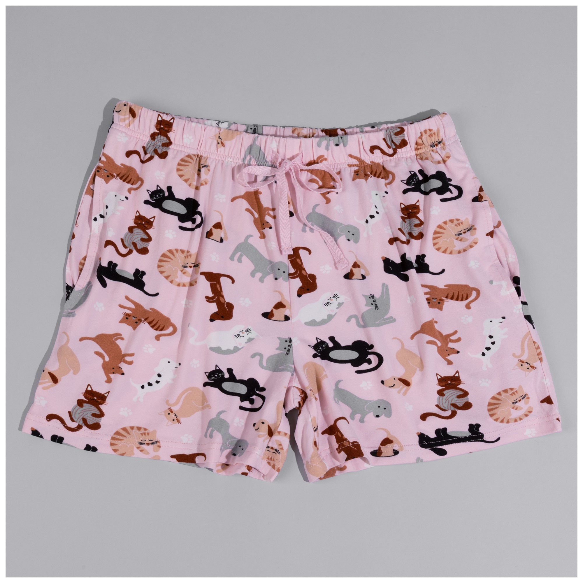 Cat & Dog Soft Touch Pajamas - Shorts - L