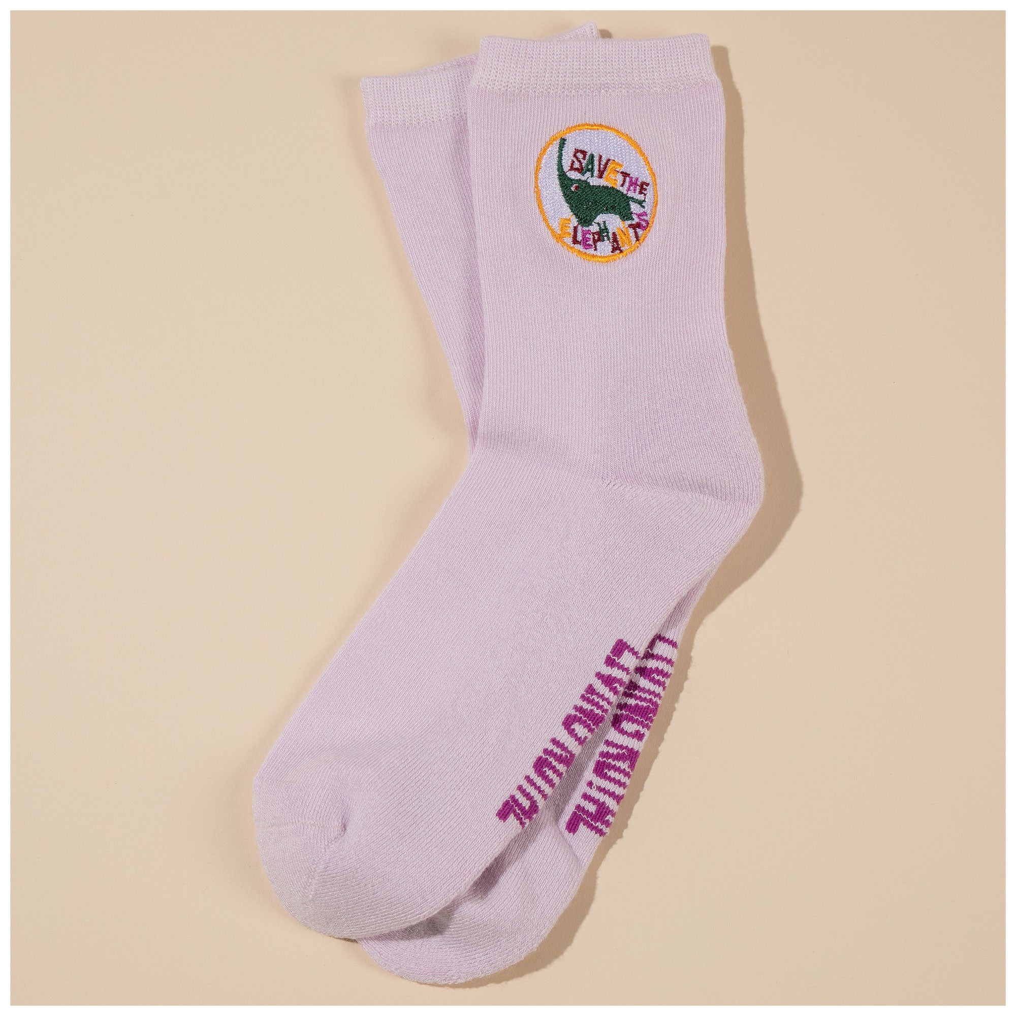 Living Royal Charity Crew Socks - Save The Elephants