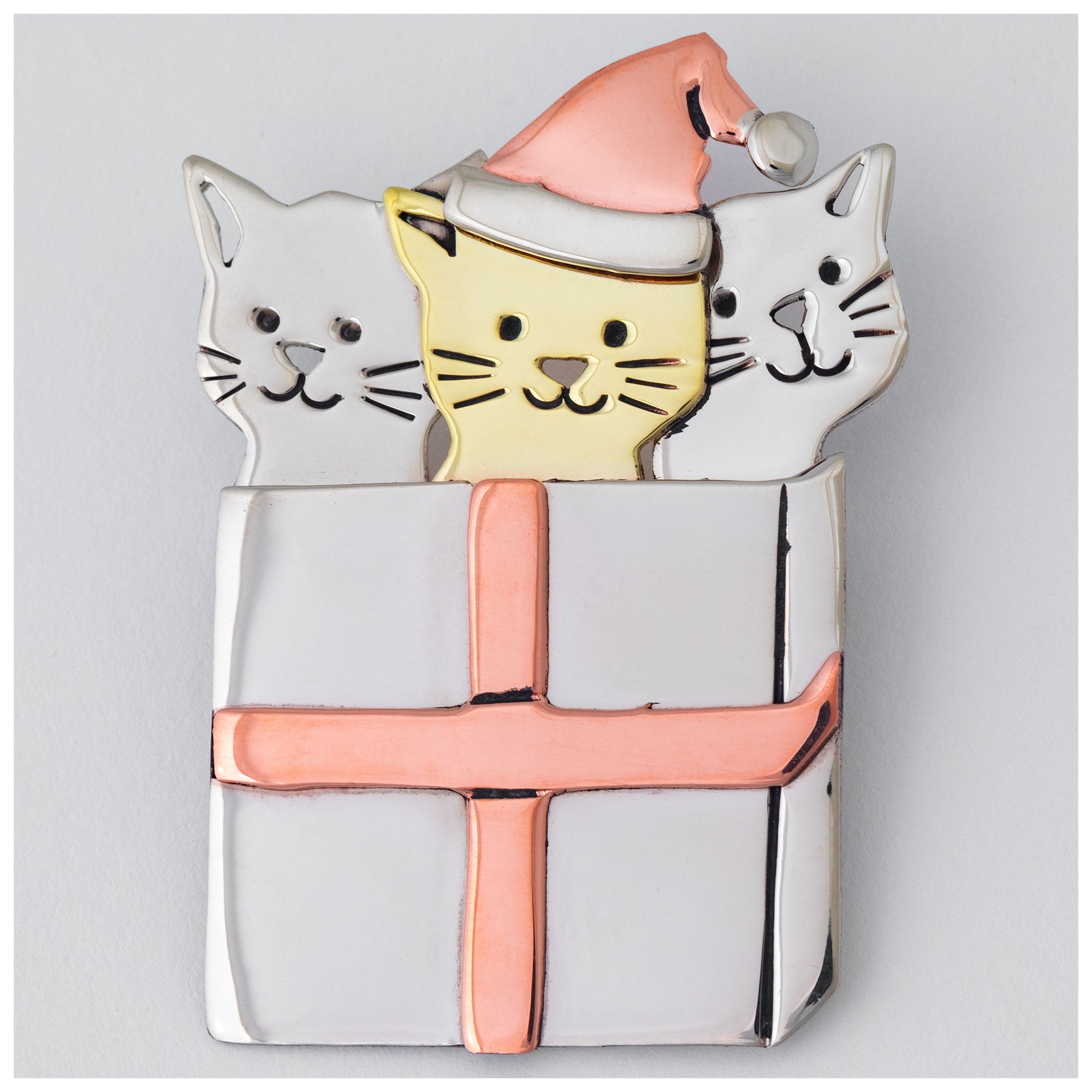 Holiday Gift Pet Lover Mixed Metal Pin - Cat