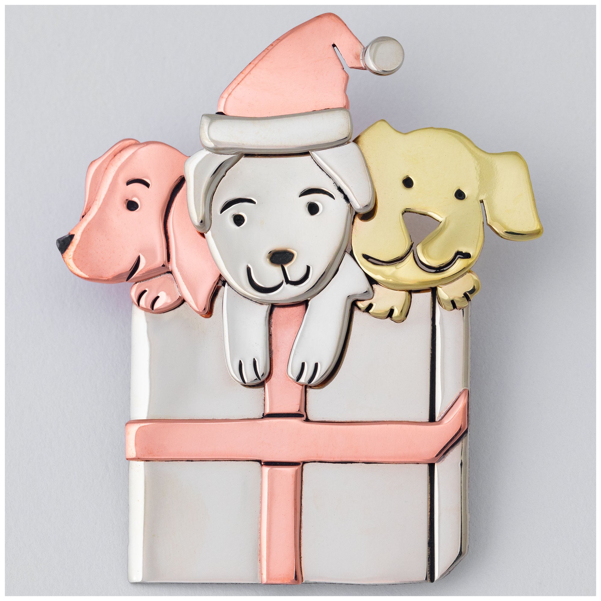 Holiday Gift Pet Lover Mixed Metal Pin - Dog