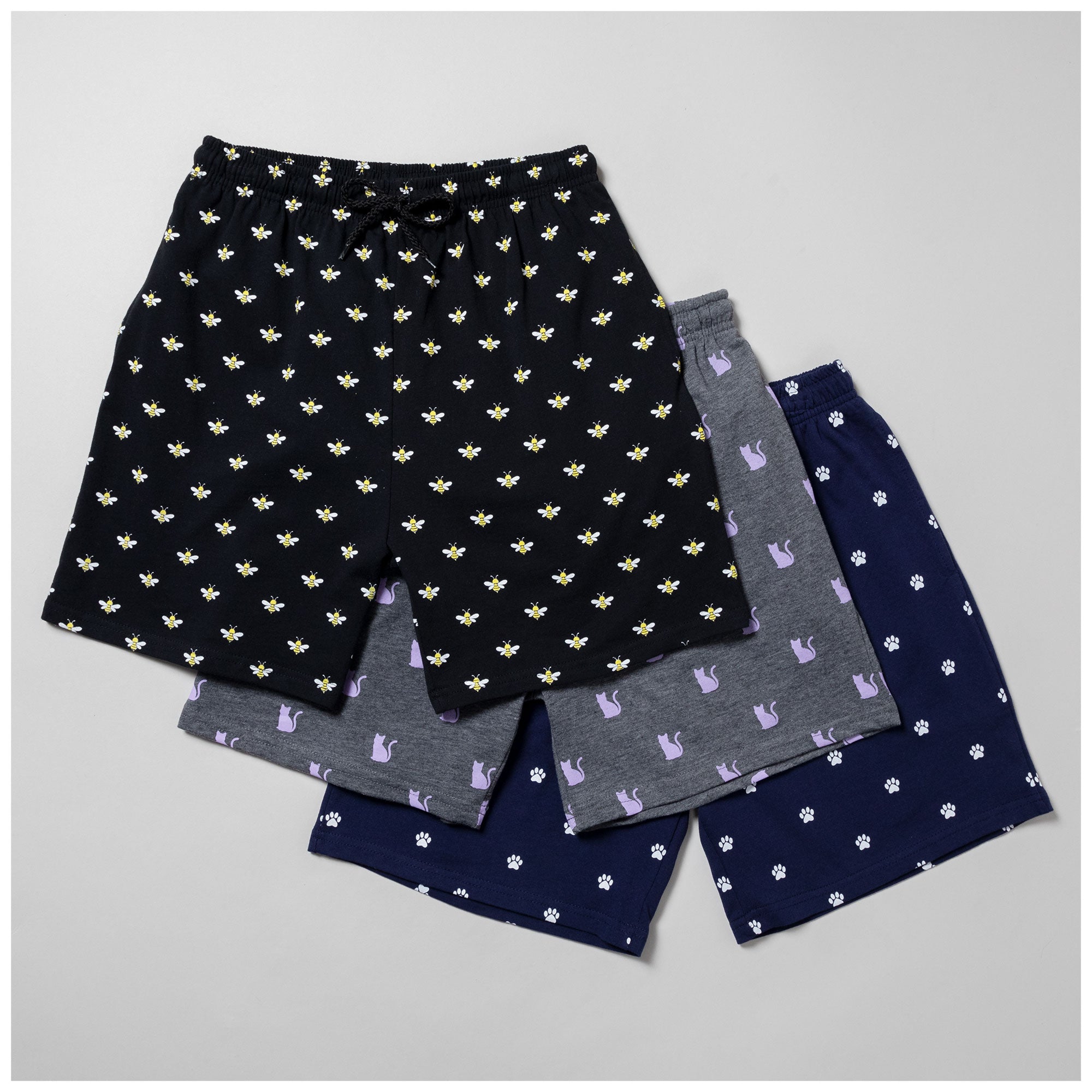 All Over Print Casual Shorts - All Over Bees - 3X