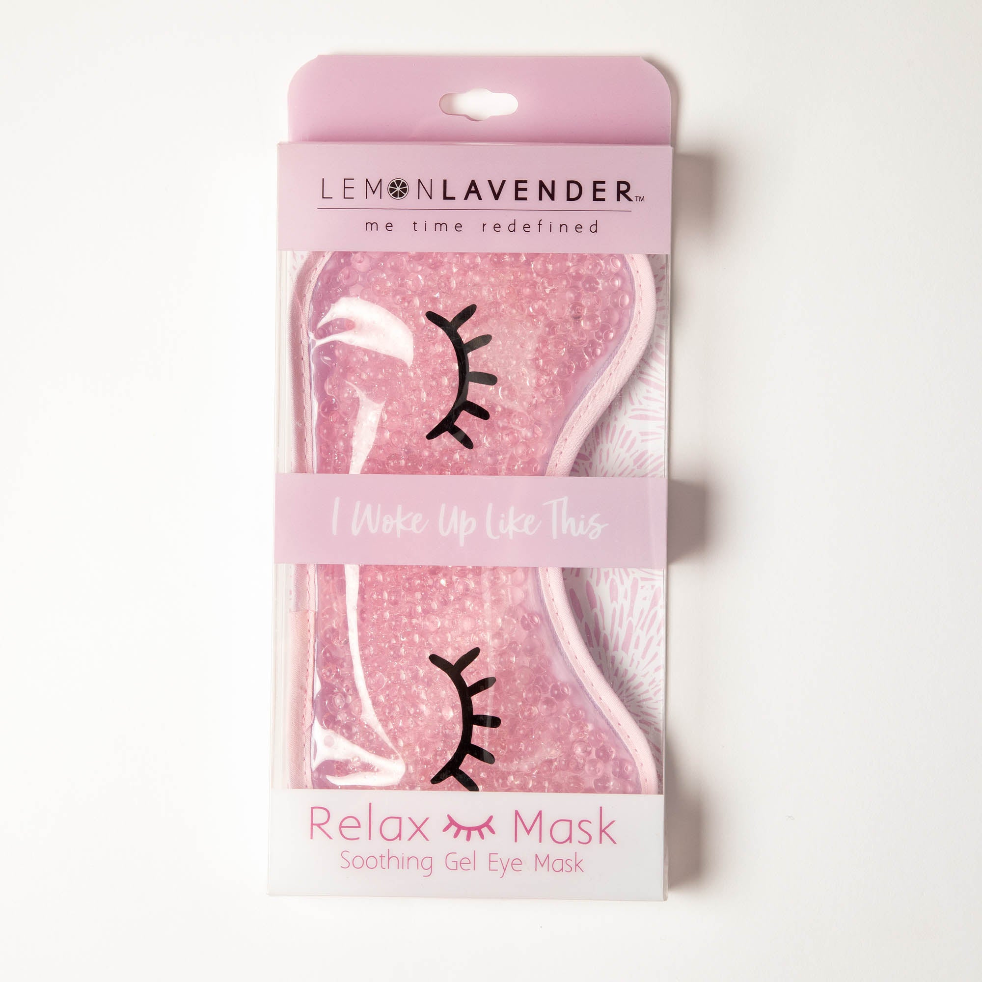 Lemon Lavender Relaxation Gel Eye Mask - Pink