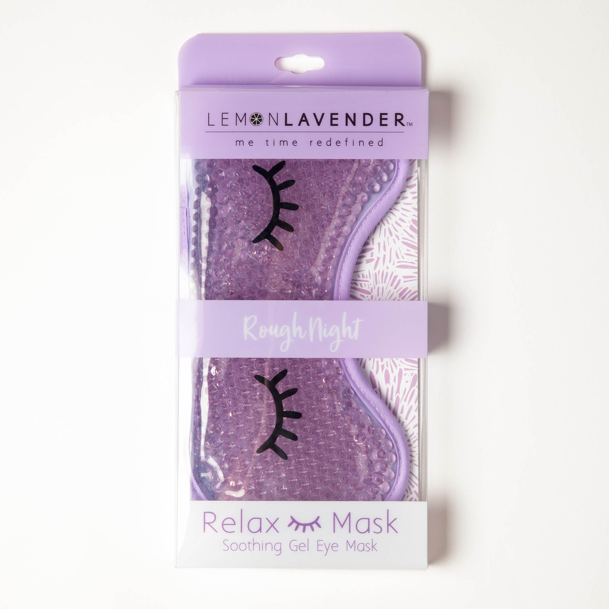 Lemon Lavender Relaxation Gel Eye Mask - Purple