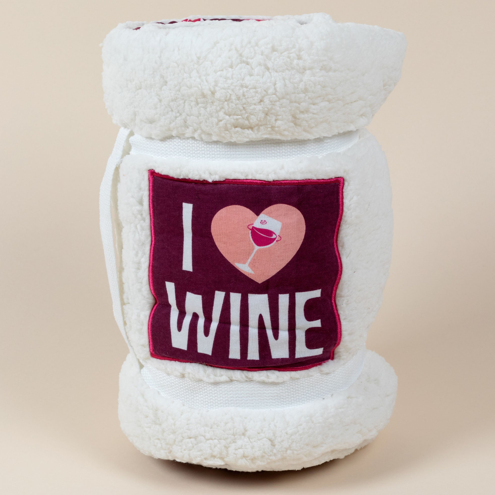 Cozy Fun Sherpa Blanket - 45 X 50 - Wine