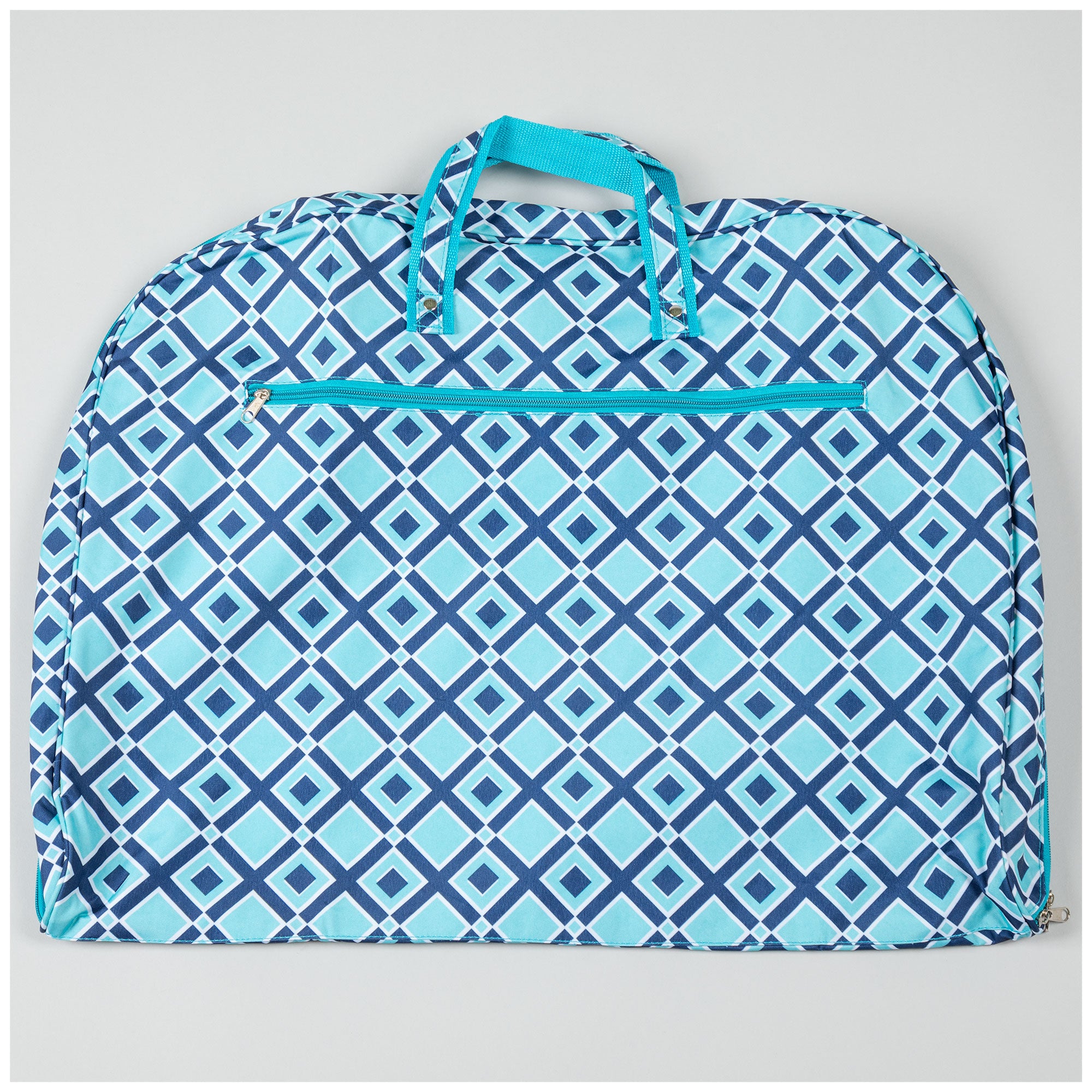 Microfiber Travel Garment Bag - Navy Diamond Square