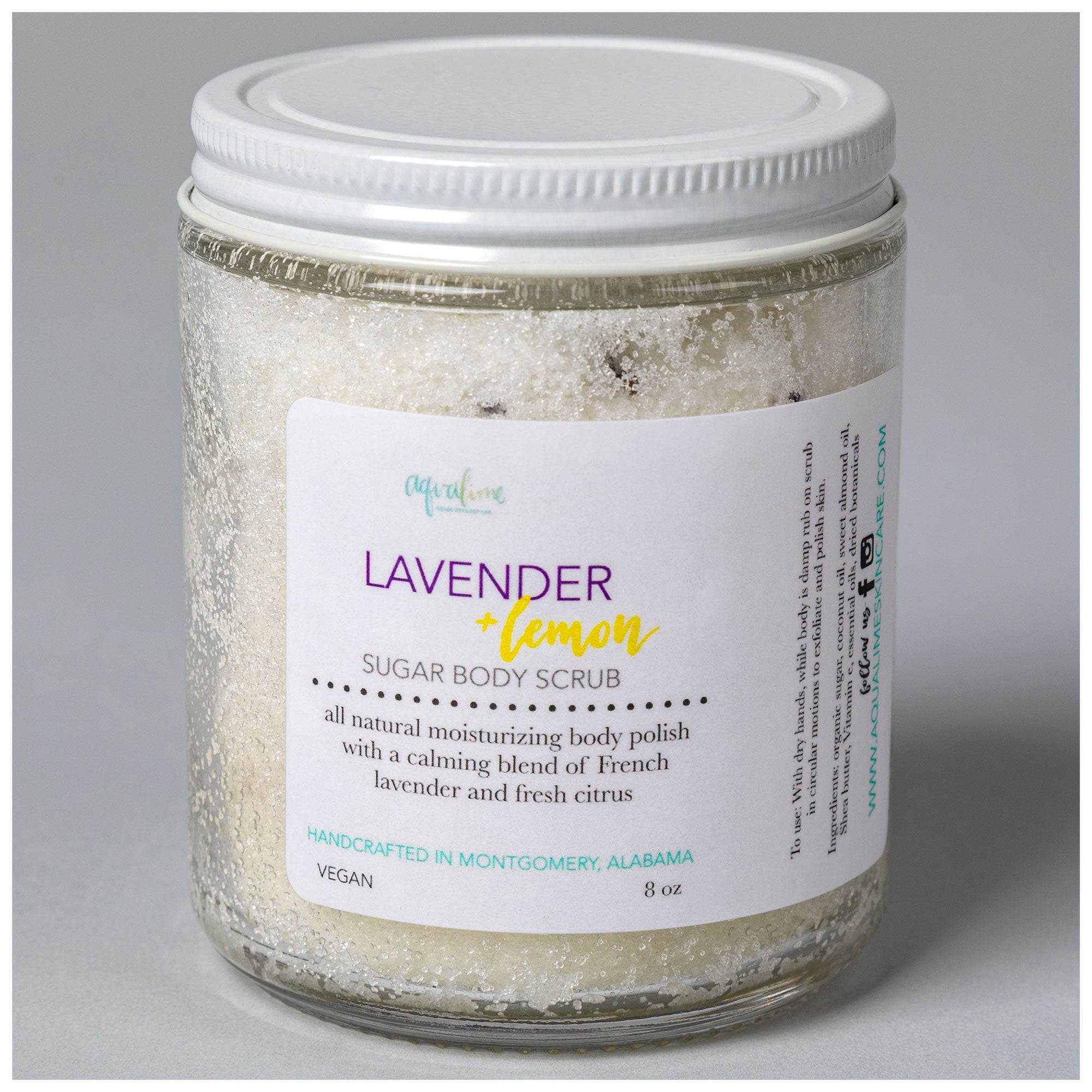 Aqualime Sugar Body Scrub - Lavender Lemon