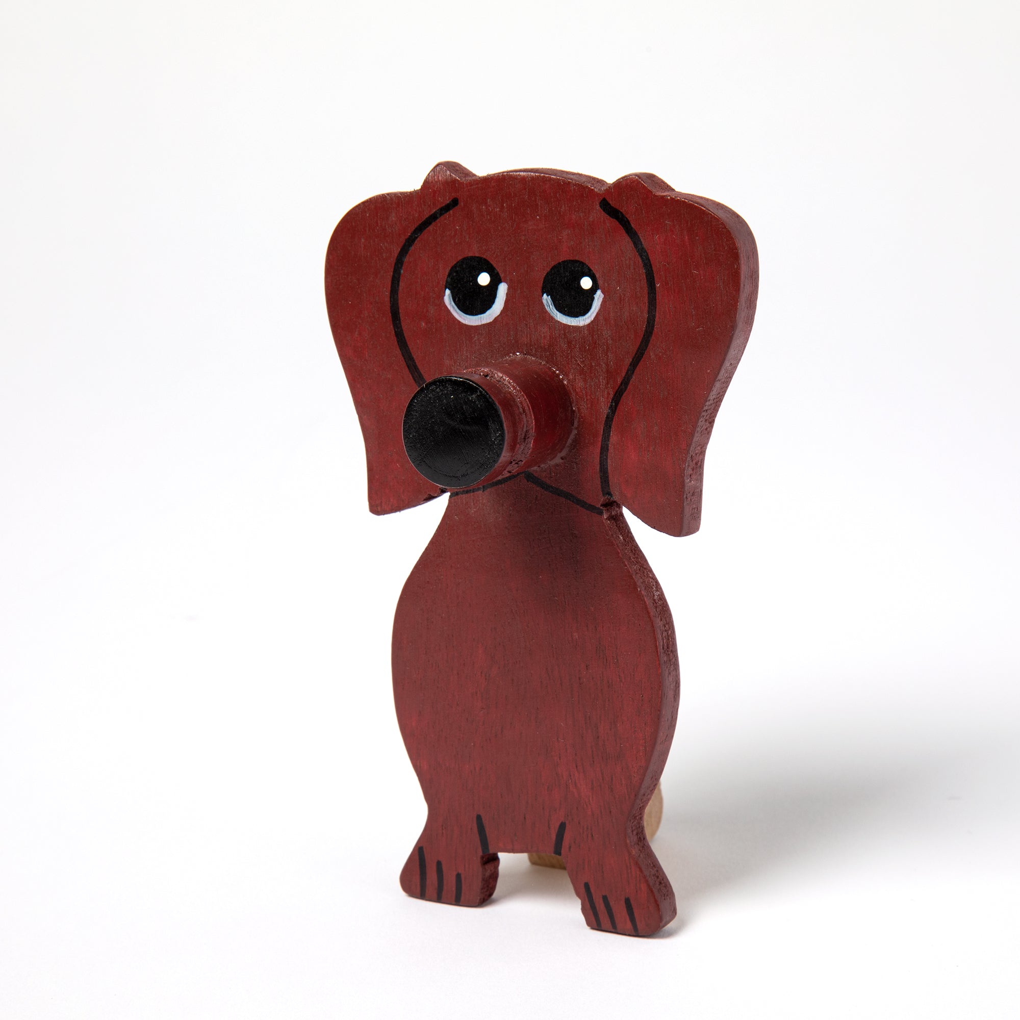 Animal Noses Wooden Glasses Holder - Dachshund