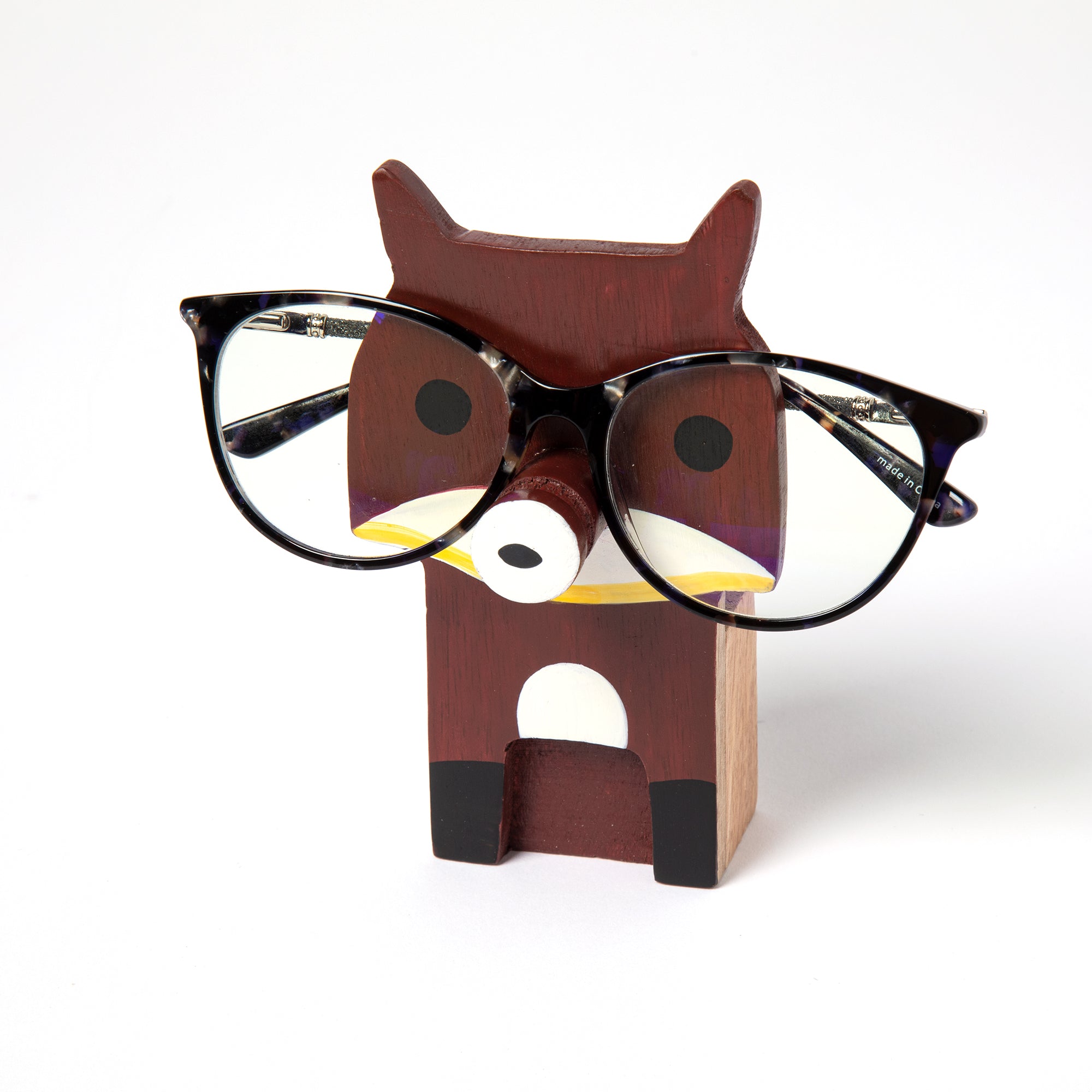 Animal Noses Wooden Glasses Holder - Fox