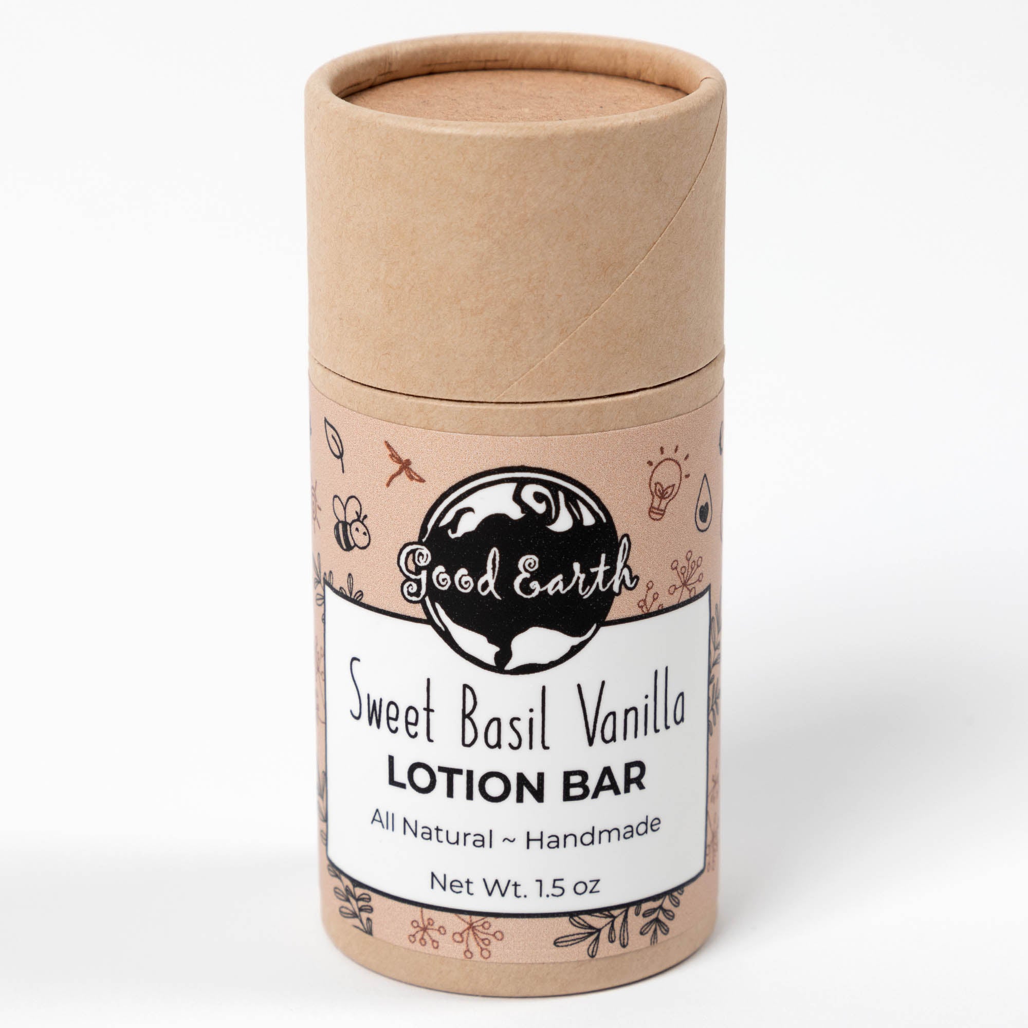 Good Earth Lotion Bar Ecotube - Sweet Basil Vanilla