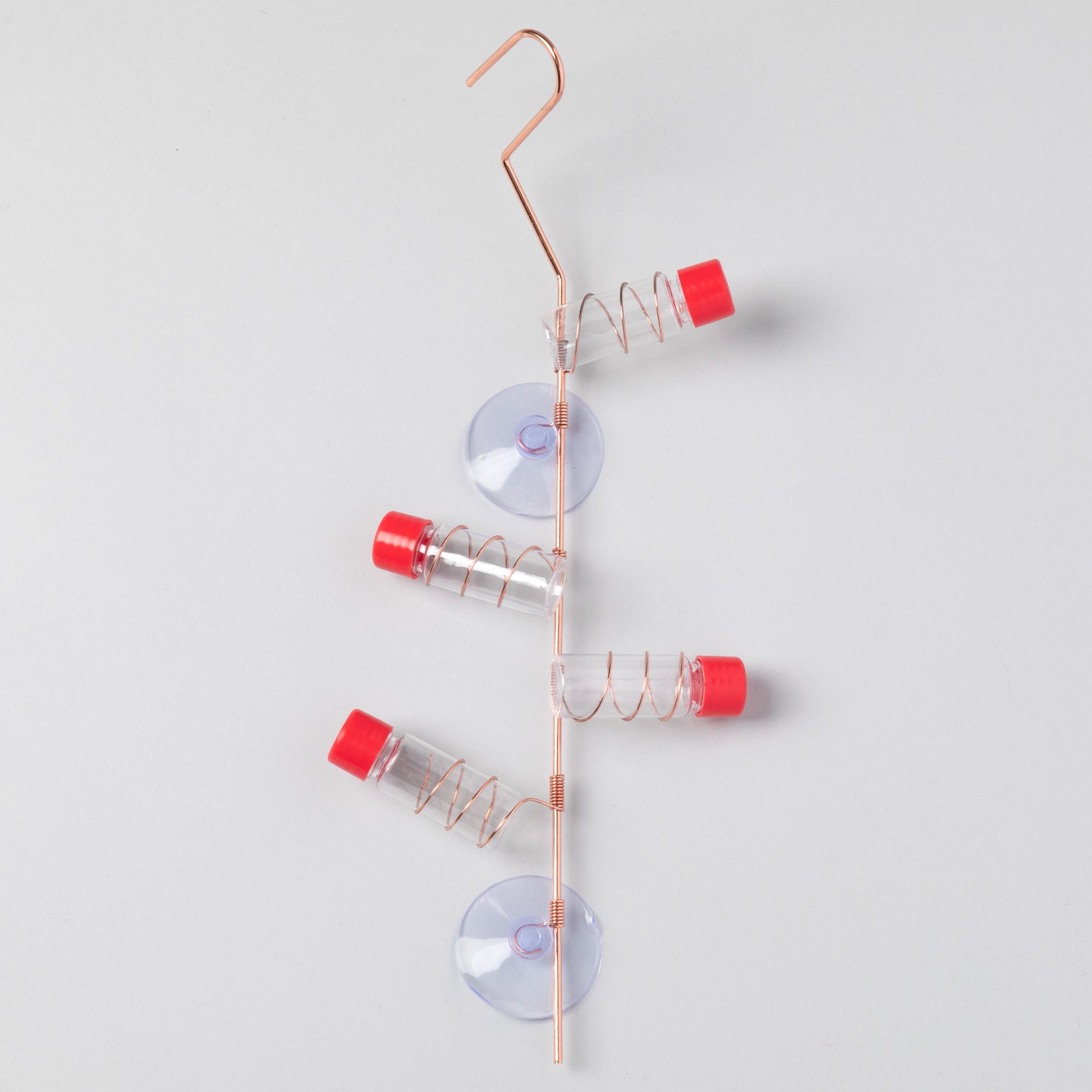 Multi-Tube Window Hummingbird Feeder - 4 Tubes