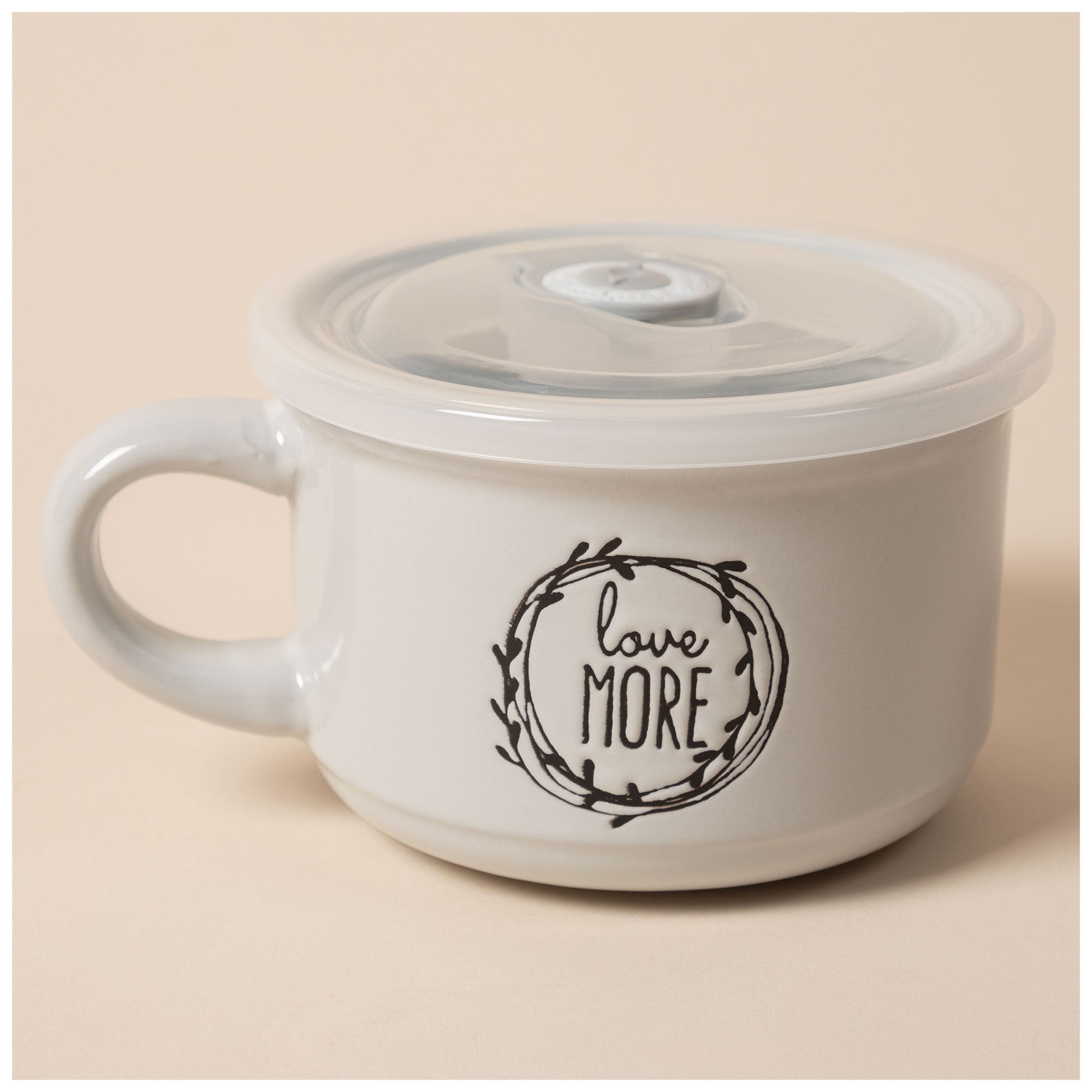 Live Simply Souper Mug With Lid - Love More