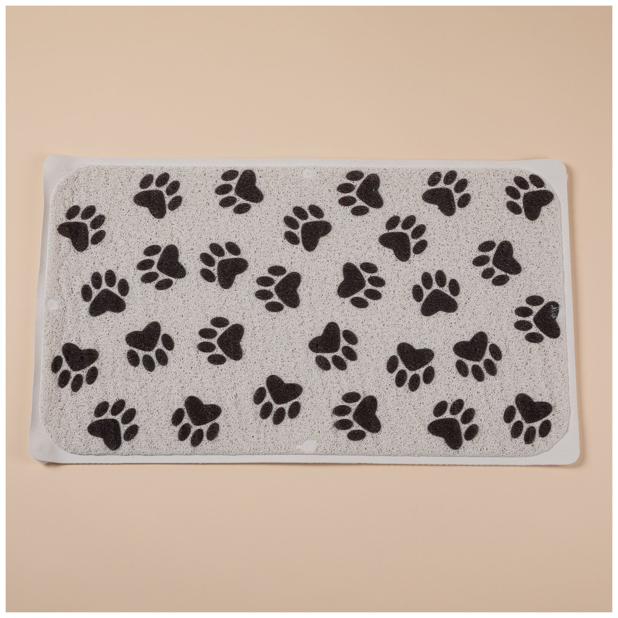 Paw Print Hydro Tub & Shower Mat - Black Paw Prints