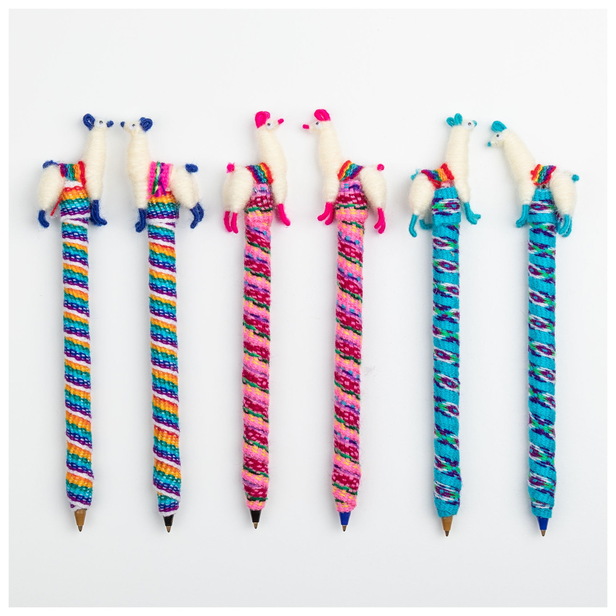 Cute Llama Handmade Pen - Set Of 2 - Multi