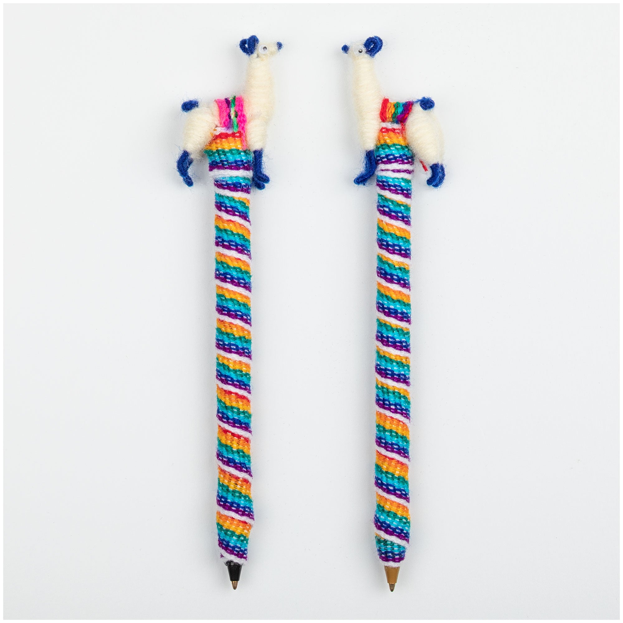 Cute Llama Handmade Pen - Set Of 2 - Multi