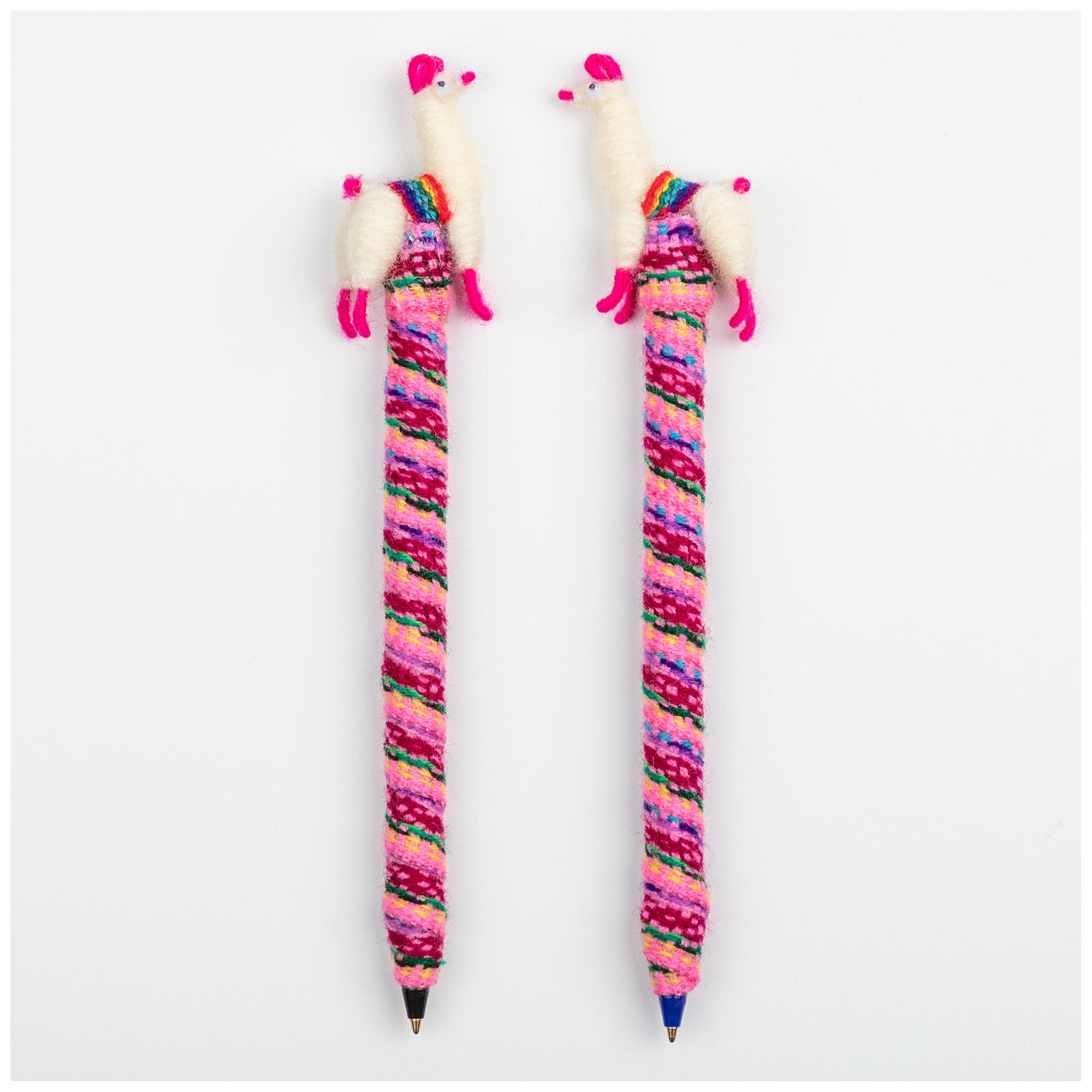 Cute Llama Handmade Pen - Set Of 2 - Pink