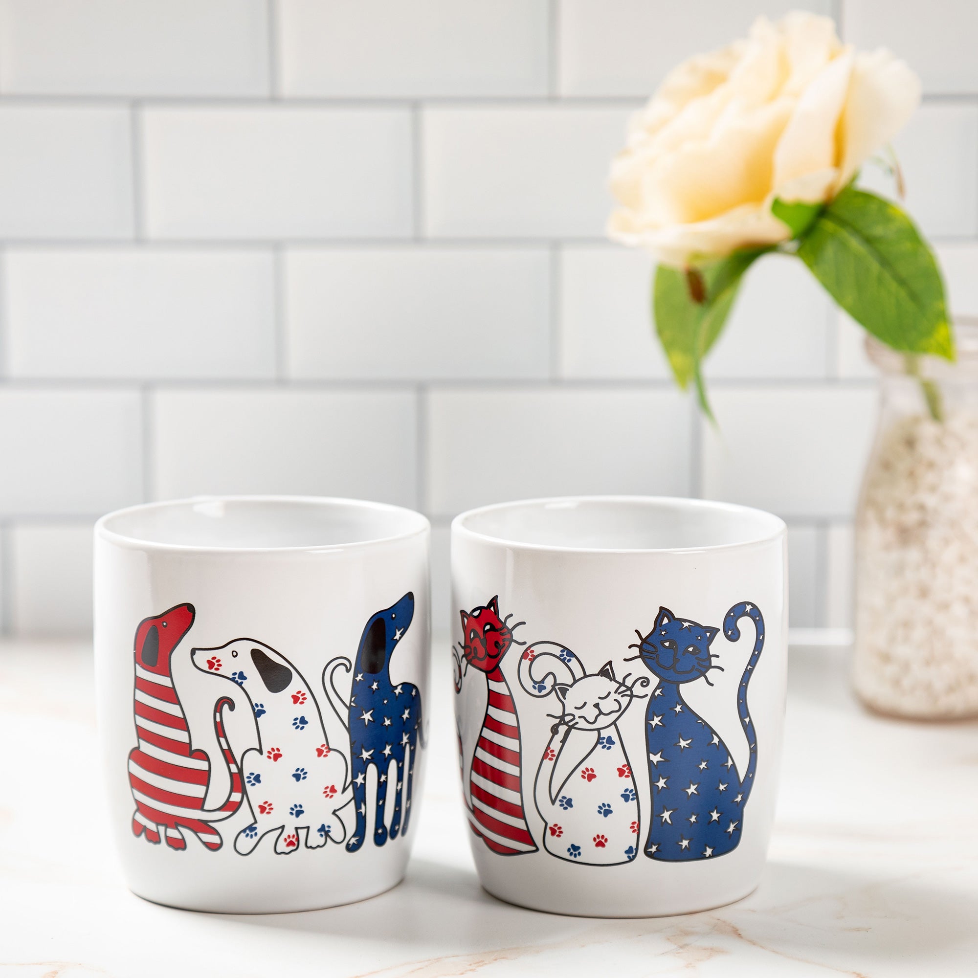 Festival Pets Patriotic Mug - Cat