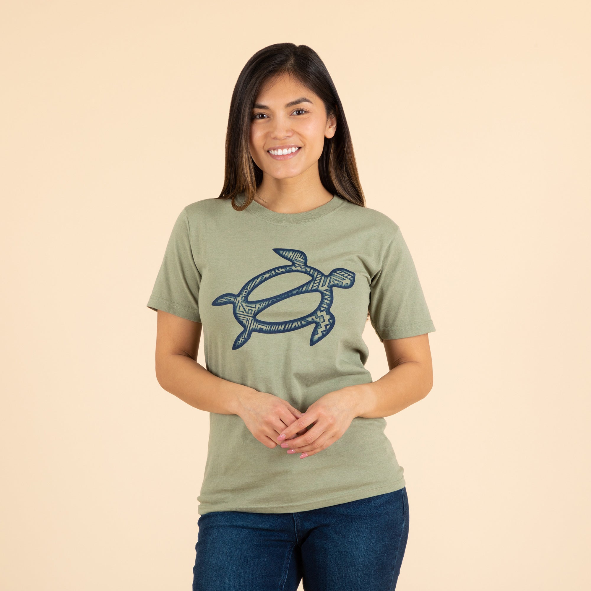 Sea Turtle Recycled Cotton T-Shirt - S