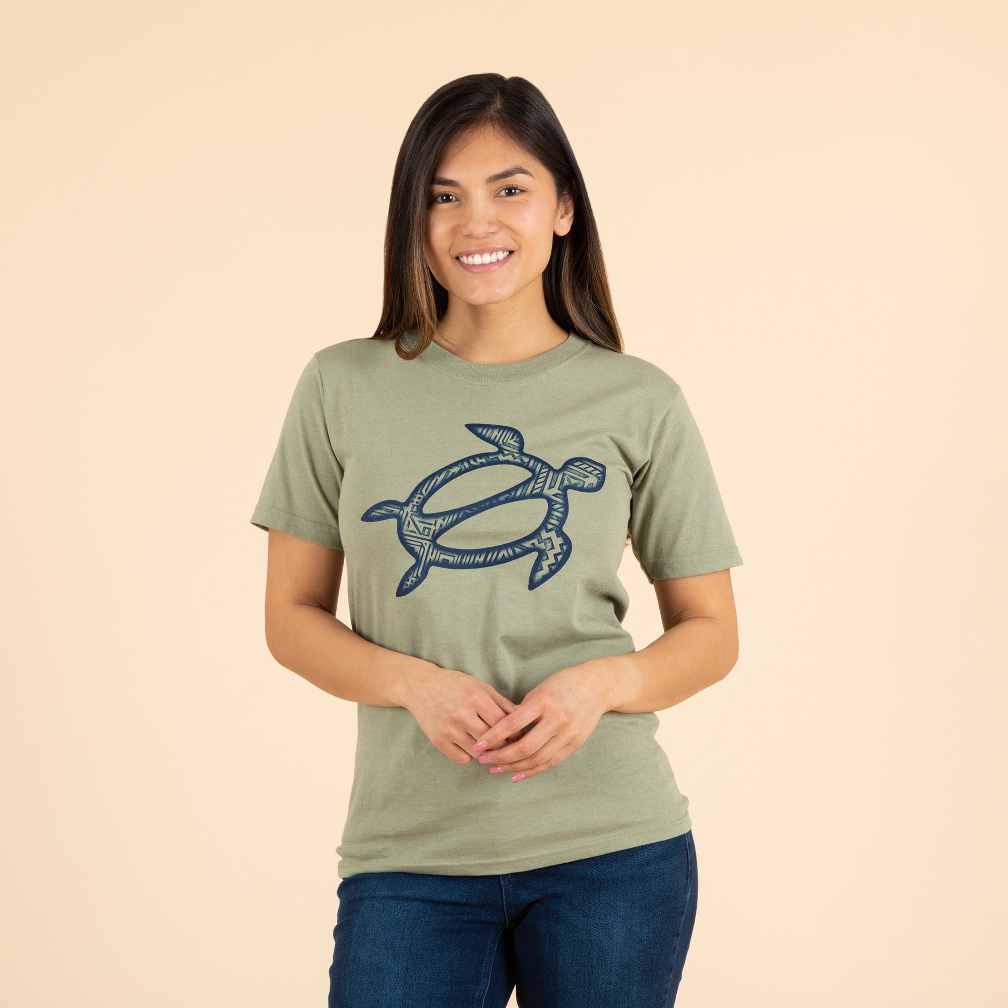 Sea Turtle Recycled Cotton T-Shirt - L